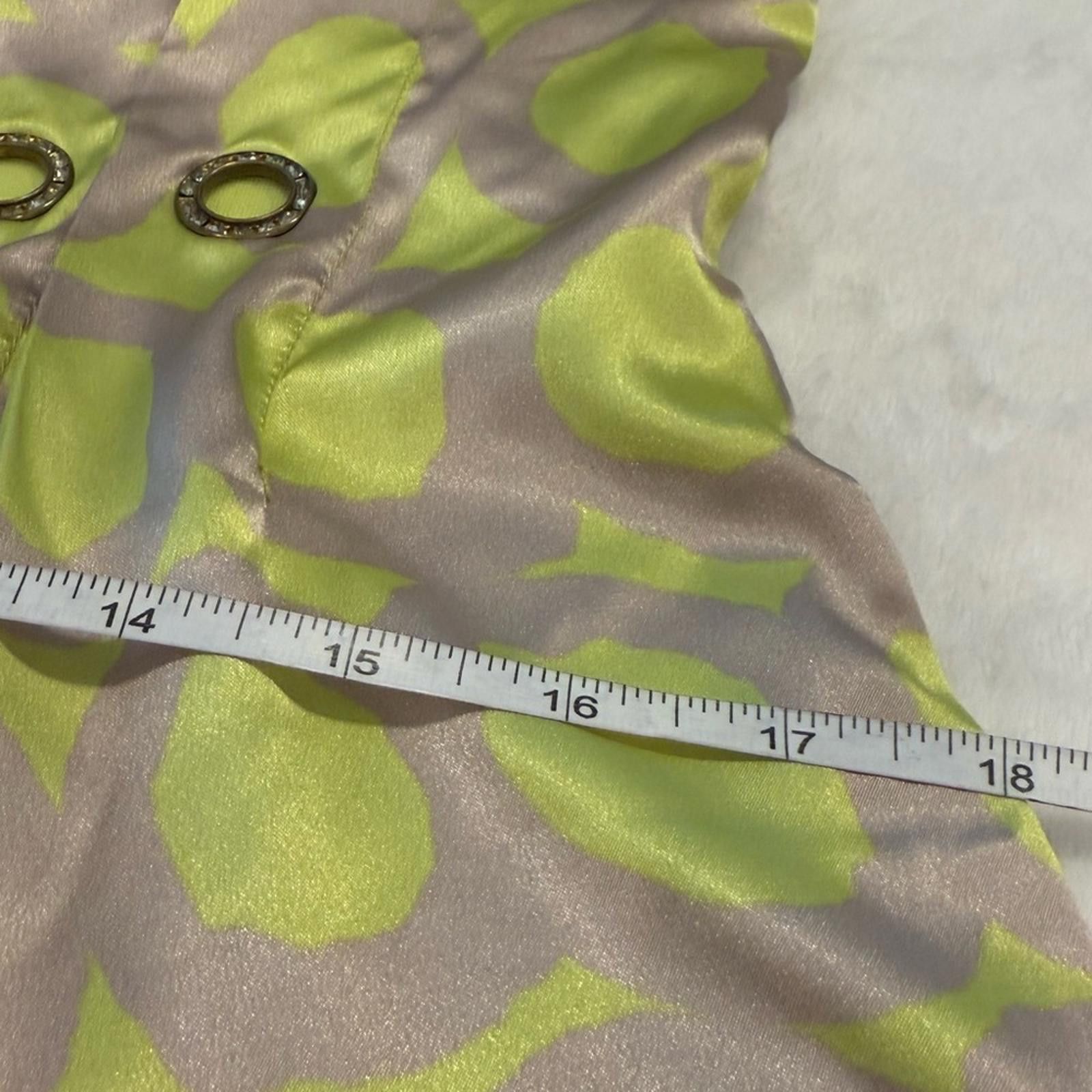 Other Kaidal chic green gold pattern sleeveless midi dress SZ M Size M / US 6-8 / IT 42-44 - 9 Thumbnail