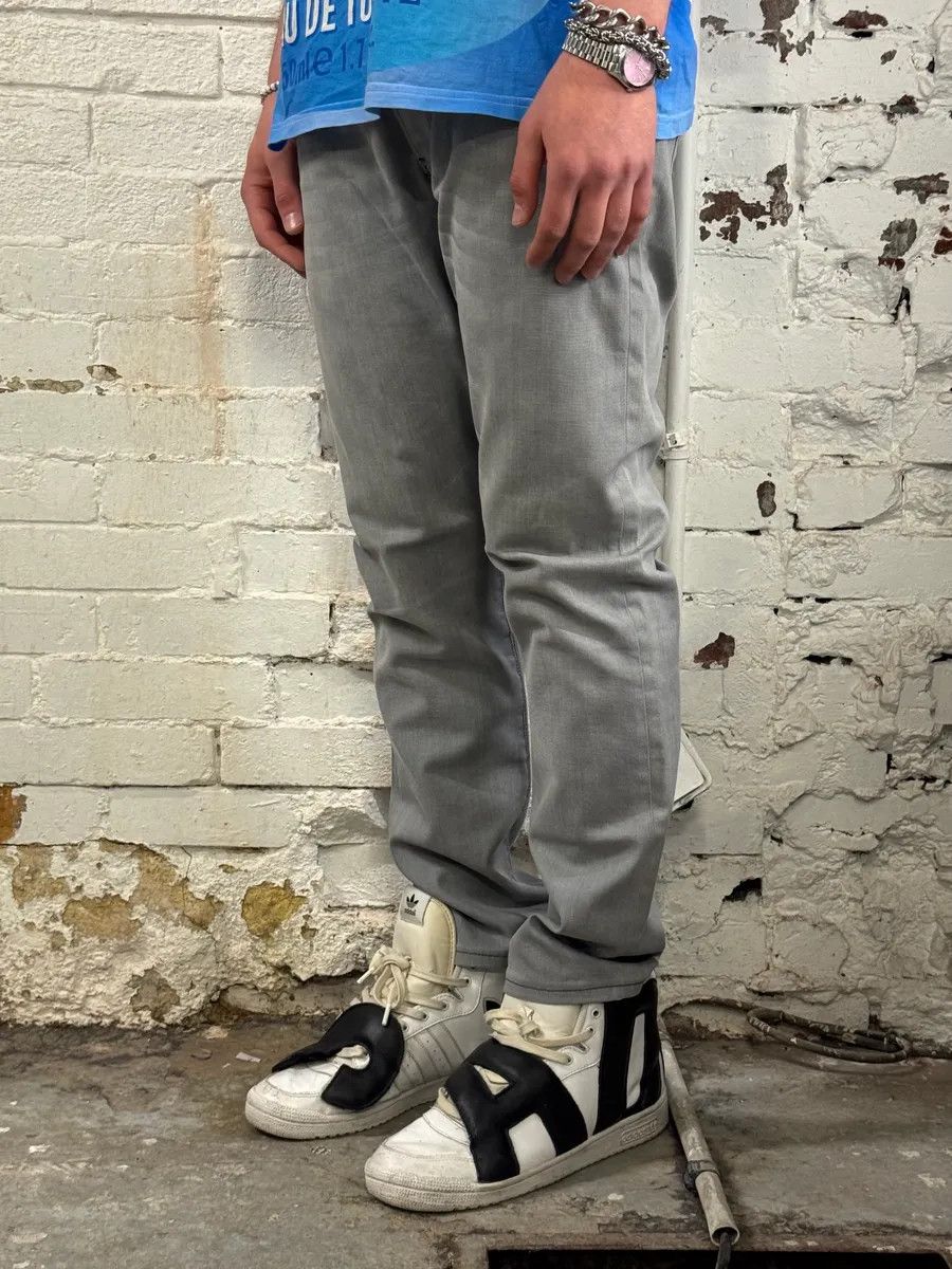 Prada AW2008 Prada Grey Denim Tapered Fit Jeans Size US 33 - 3 Thumbnail