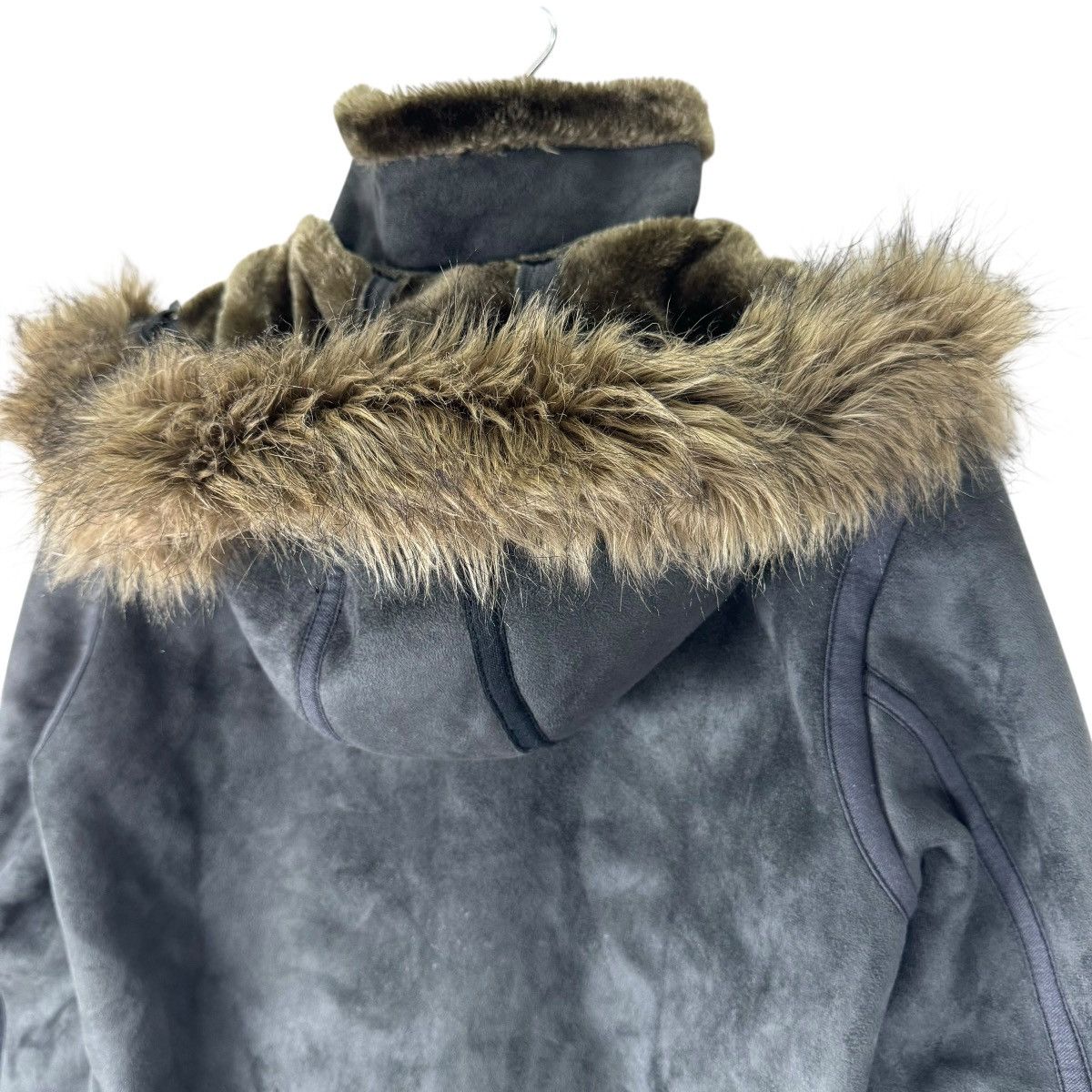 If Six Was Nine ☀️OILCAKE SYNTHETIC LEATHER FUR HOODIE JACKET Size M / US 6-8 / IT 42-44 - 8 Thumbnail