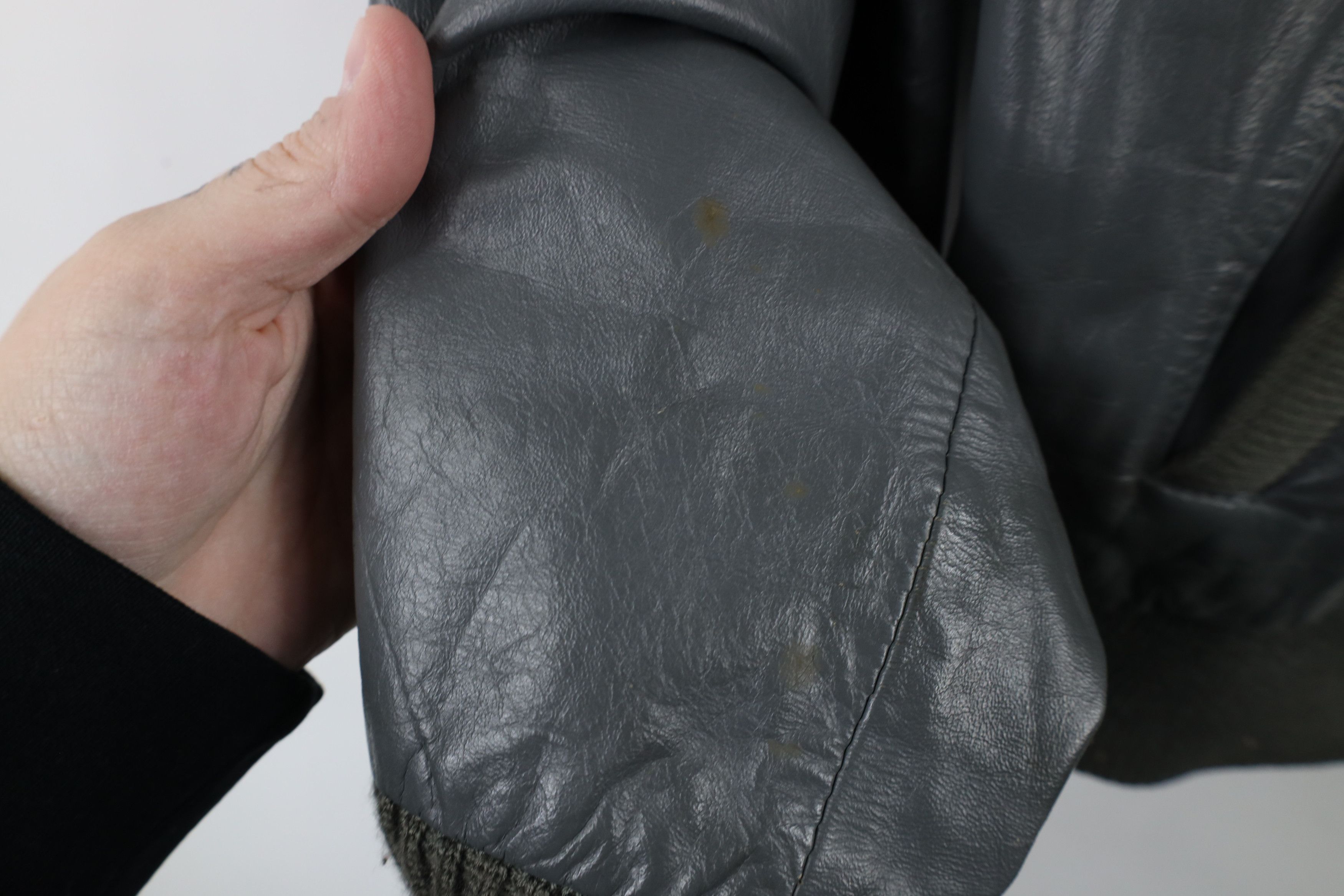 Vintage Vintage 80s 90s Streetwear Leather Cafe Racer Bomber Jacket Size US L / EU 52-54 / 3 - 7 Thumbnail