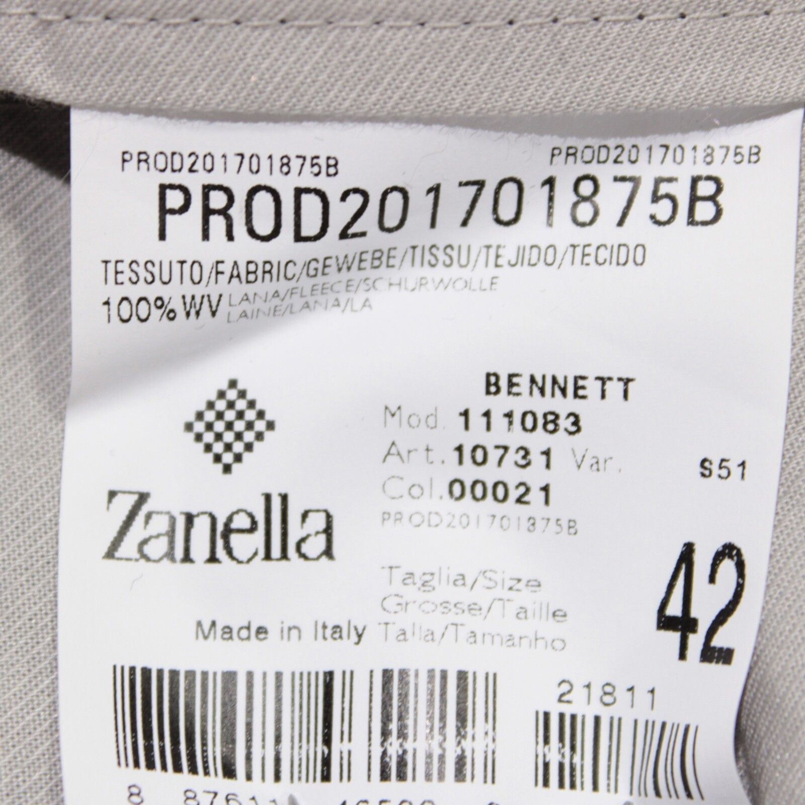 Zanella Zanella New with tags Dress Pants Size 42 US In Gray Size US 42 / EU 58 - 6 Thumbnail