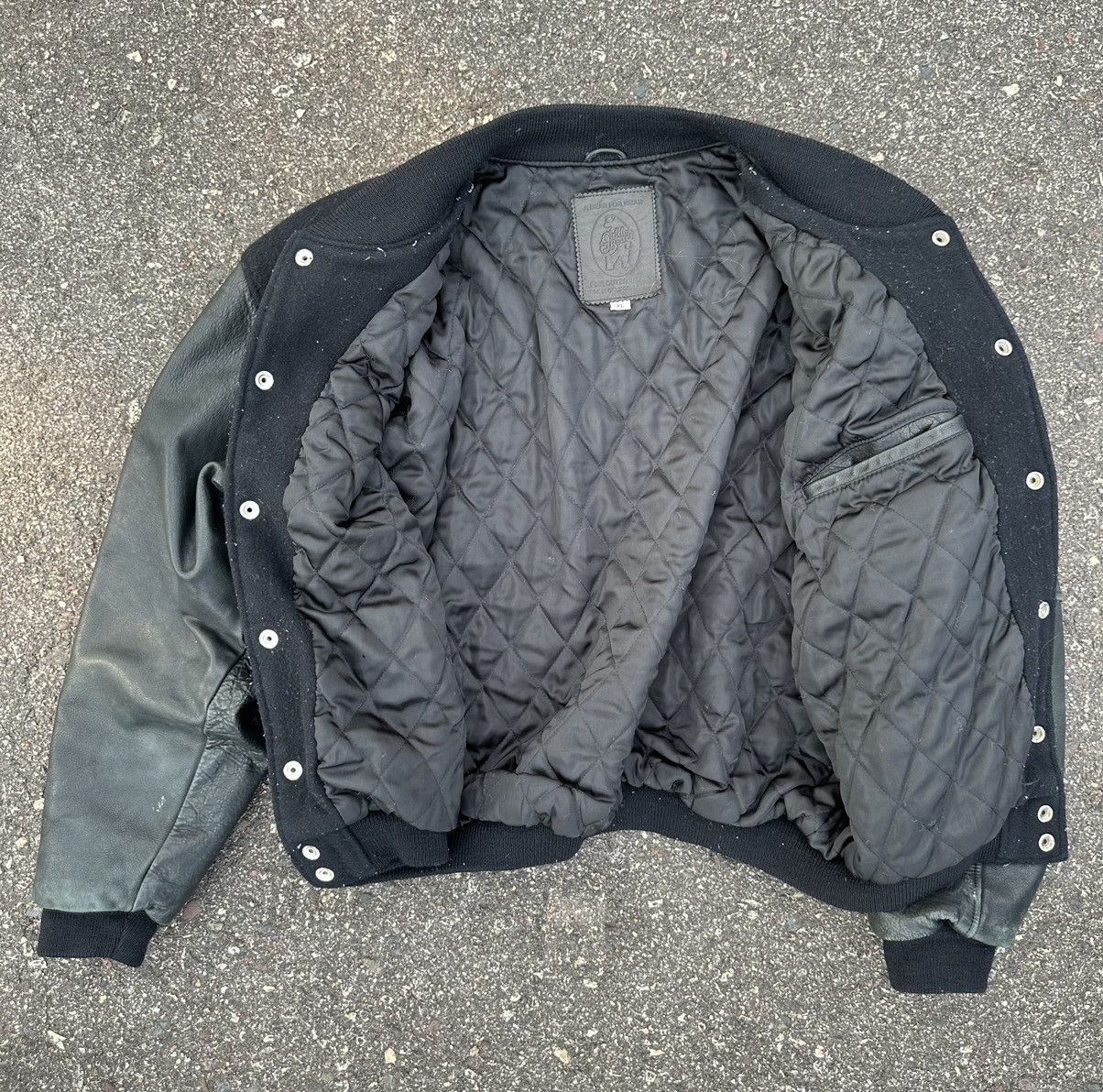 Golden Bear Heavyweight black bomber, leather jacket (authentic vintage) Size US L / EU 52-54 / 3 - 6 Thumbnail
