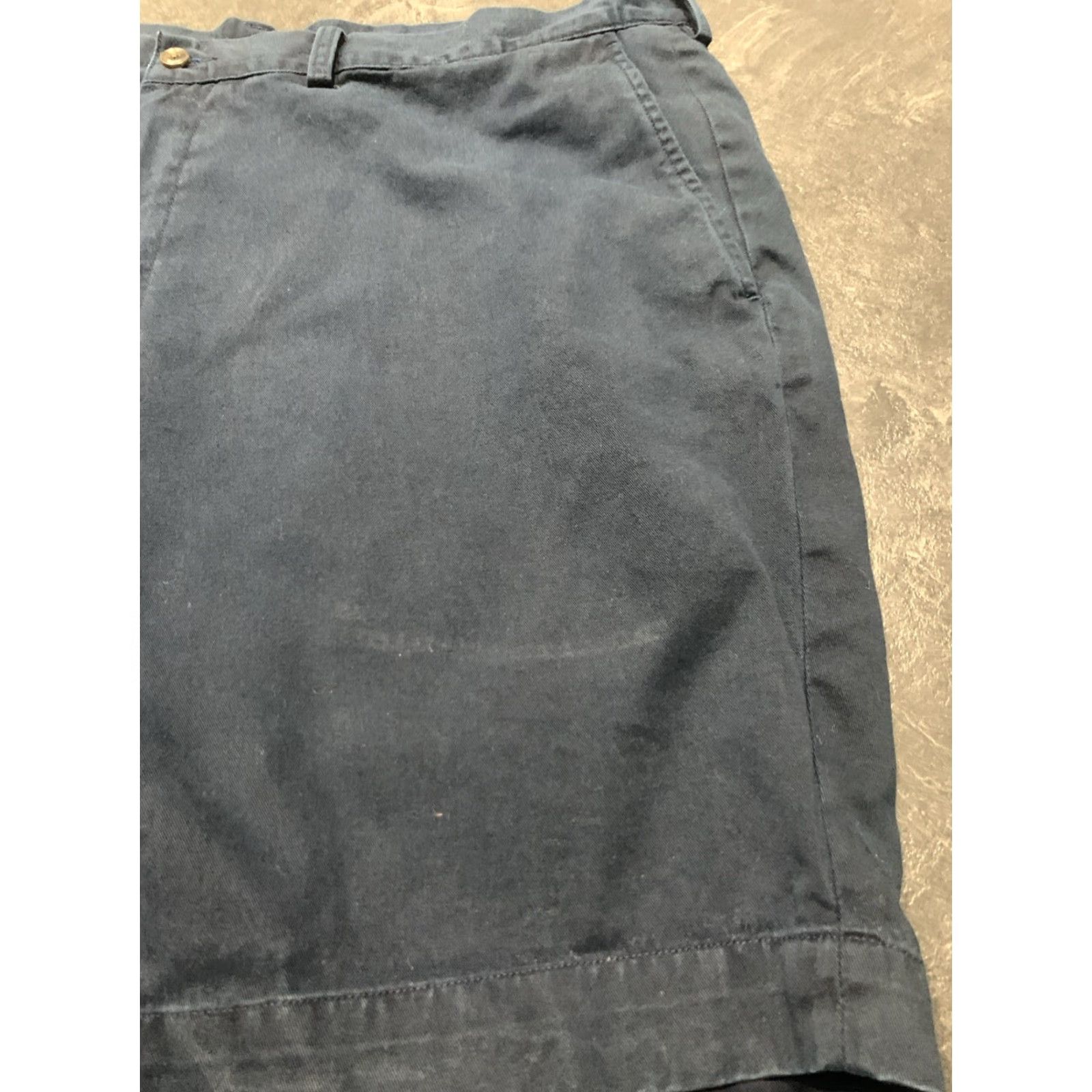 Polo Ralph Lauren VINTAGE Polo Ralph Lauren Chino Shorts Mens 42 Regular Fit Flat Front Navy Green Stretch Men Size US XL / EU 56 / 4 - 3 Thumbnail