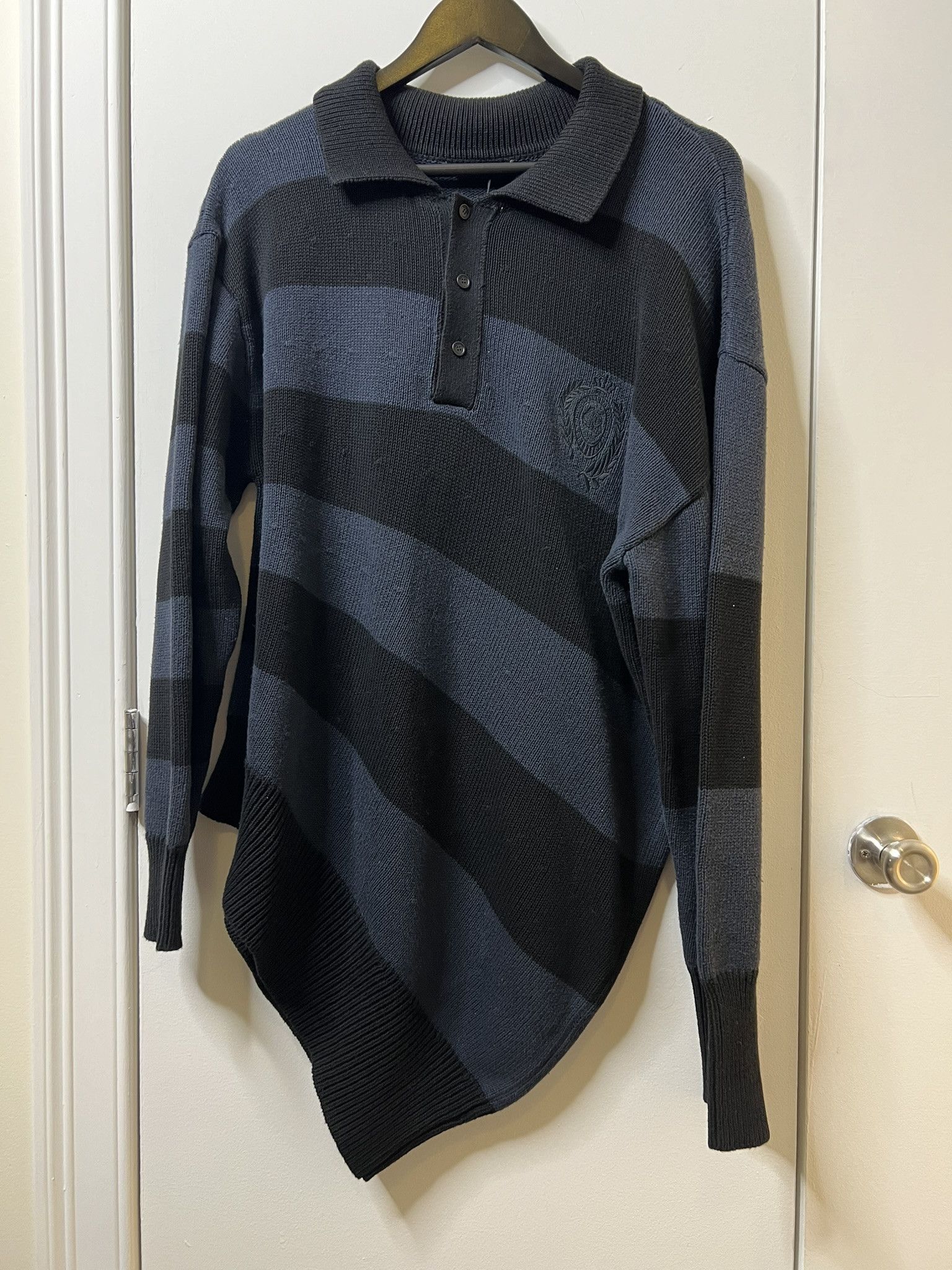 Balenciaga Balenciaga Deformed Striped Rugby Polo sz XS | Grailed