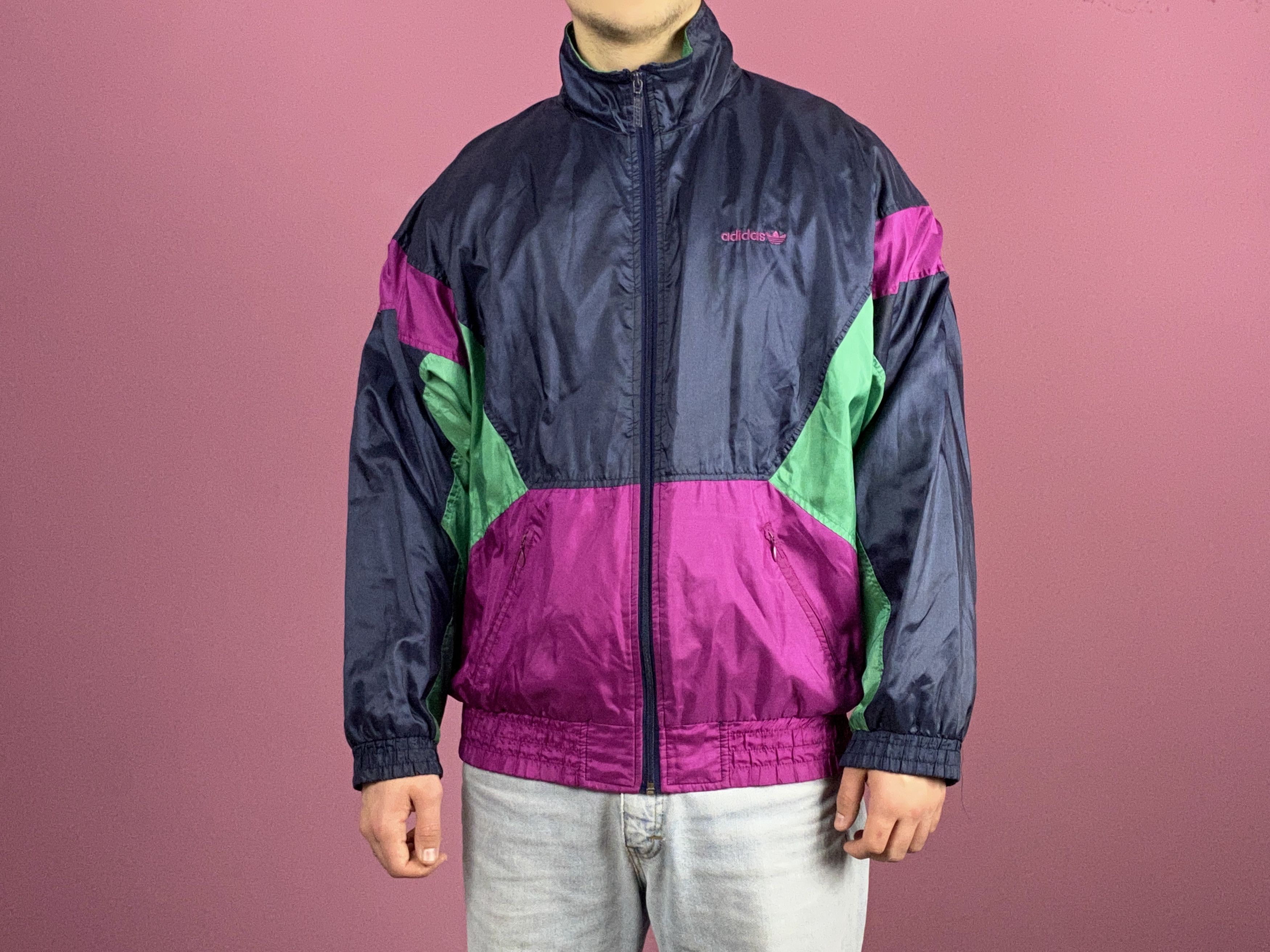 Adidas × Vintage 90s Adidas Originals Vintage Men's Windbreaker Jacket - M Size US M / EU 48-50 / 2 - 1 Thumbnail
