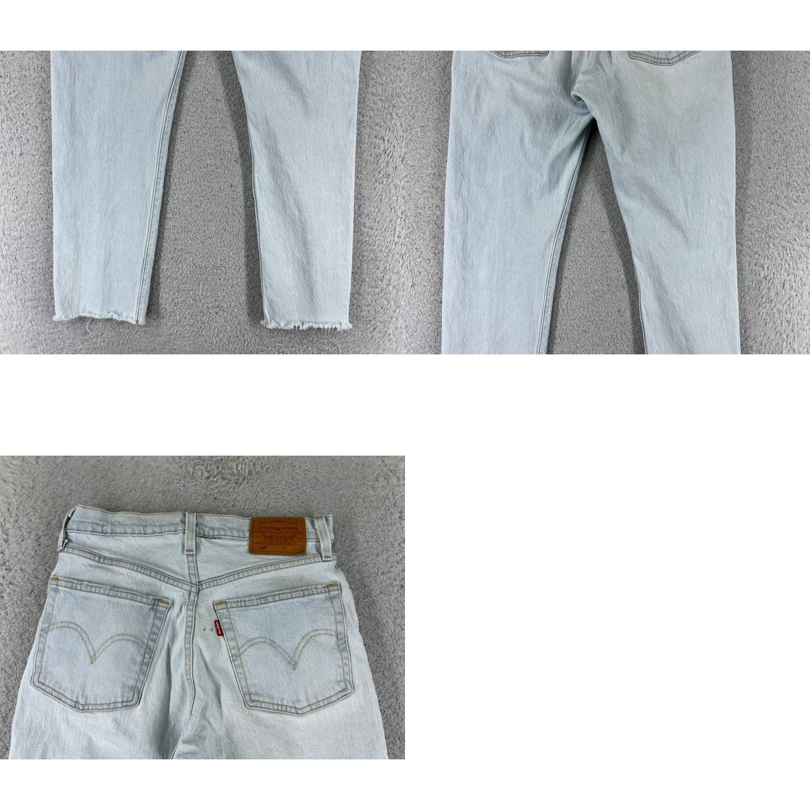 Levi's VINTAGE Levis Jeans 501 XX Blue Denim Slim Regular 25 24x24 Button Fly Men Apparel 5-Pocket Design Jeans Size US 26 / EU 42 - 10 Thumbnail