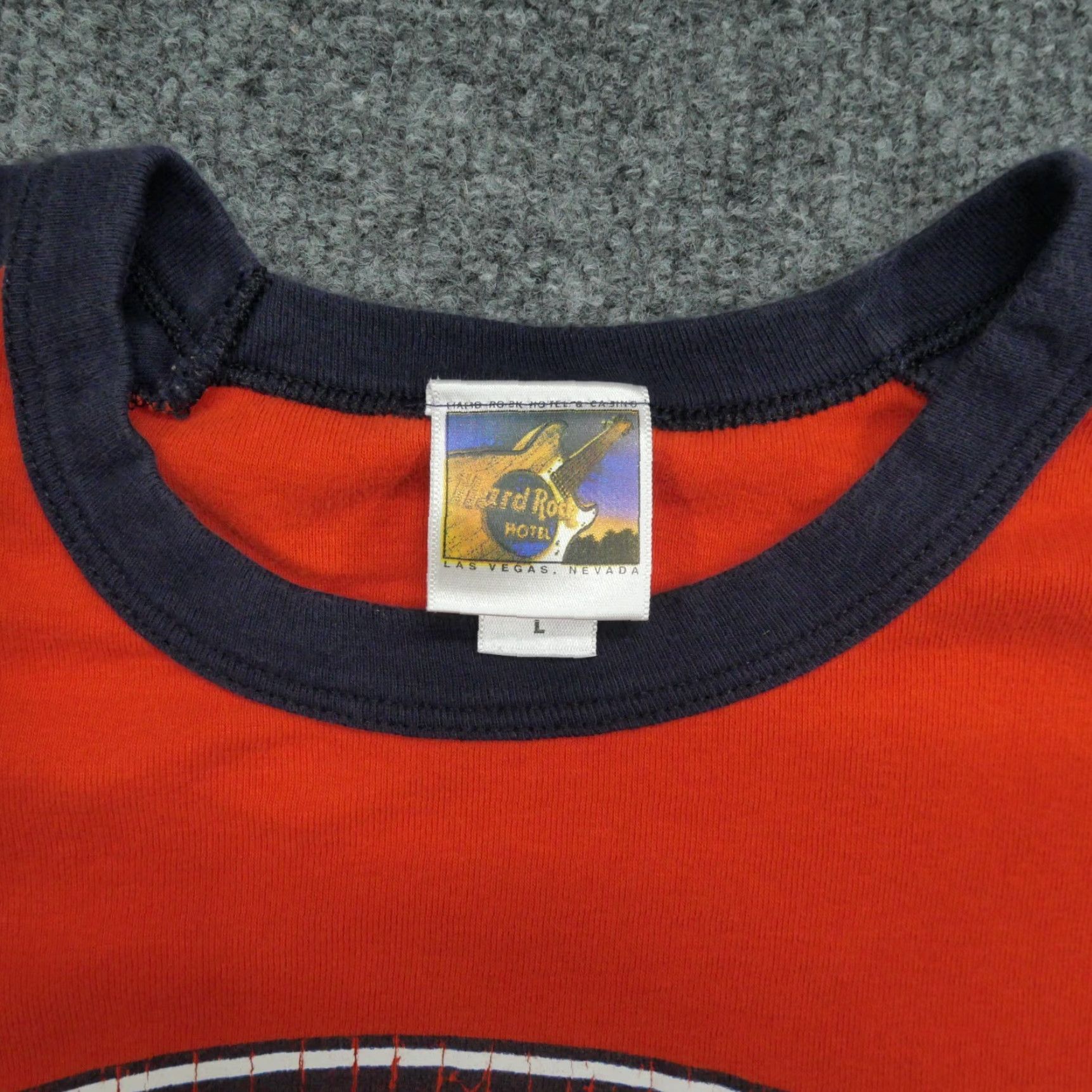 Hard Rock Cafe VINTAGE Hard Rock Cafe T Shirt Womens L Orange Las Vegas Y2K Size L / US 10 / IT 46 - 3 Thumbnail