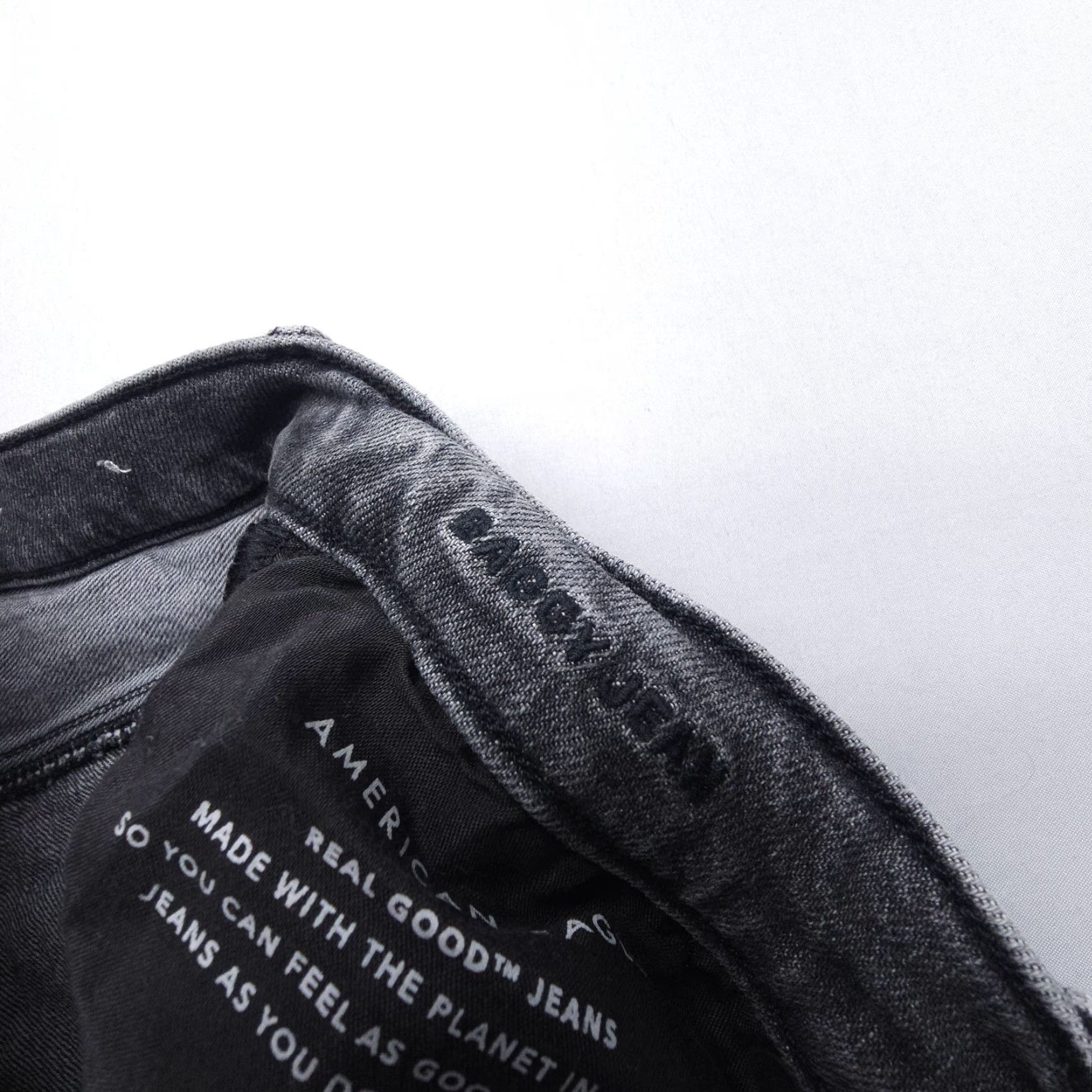 American Eagle Outfitters American Eagle Outfitters Jeans Womens 6 Black High Rise Wide Leg Baggy Skater Boho Womens Size 28" / US 6 / IT 42 - 7 Thumbnail