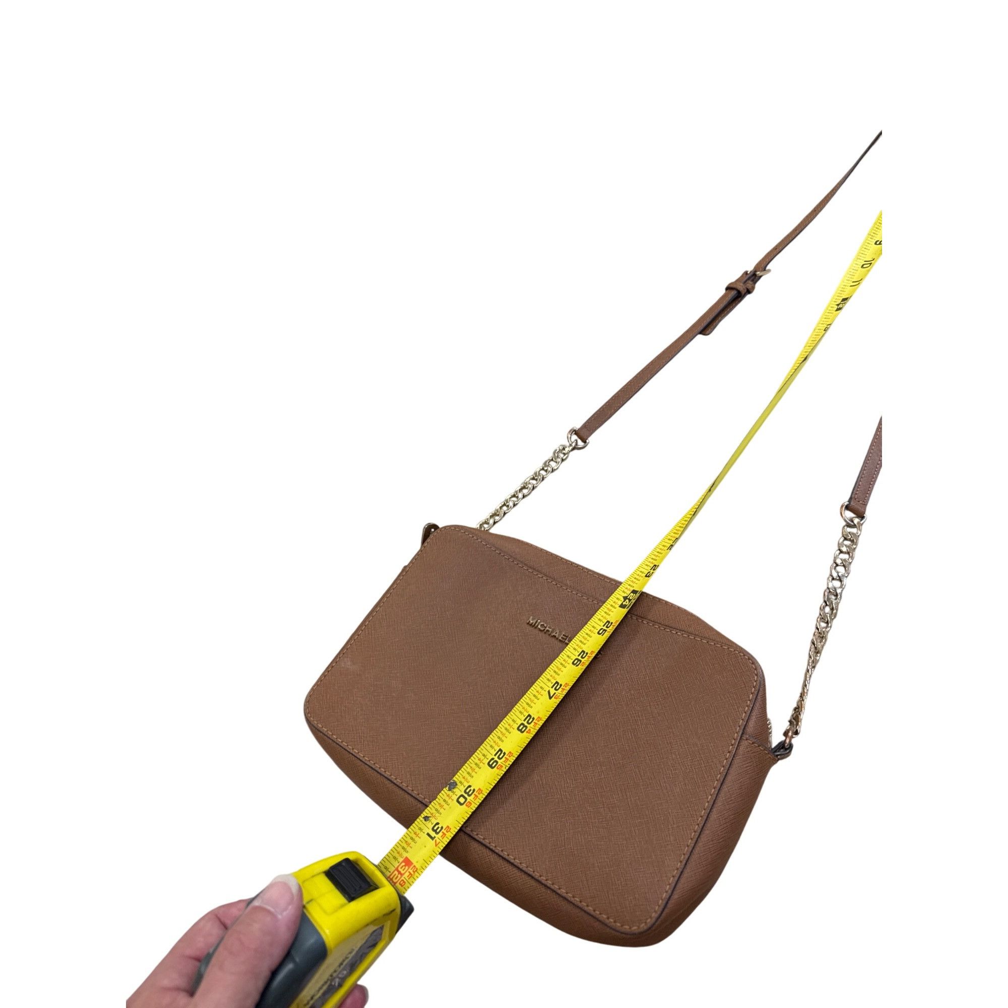 Michael Kors Michael Kors Womens Brown Leather Small Crossbody Purse SKU Size ONE SIZE - 22 Thumbnail