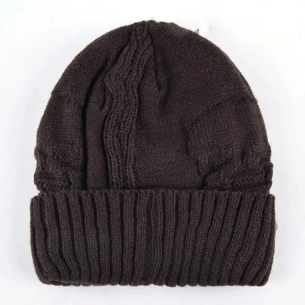 Japanese Brand Rumiko x Maiko Brown Color Knitted Skull Bennie Hat Size ONE SIZE - 2 Thumbnail