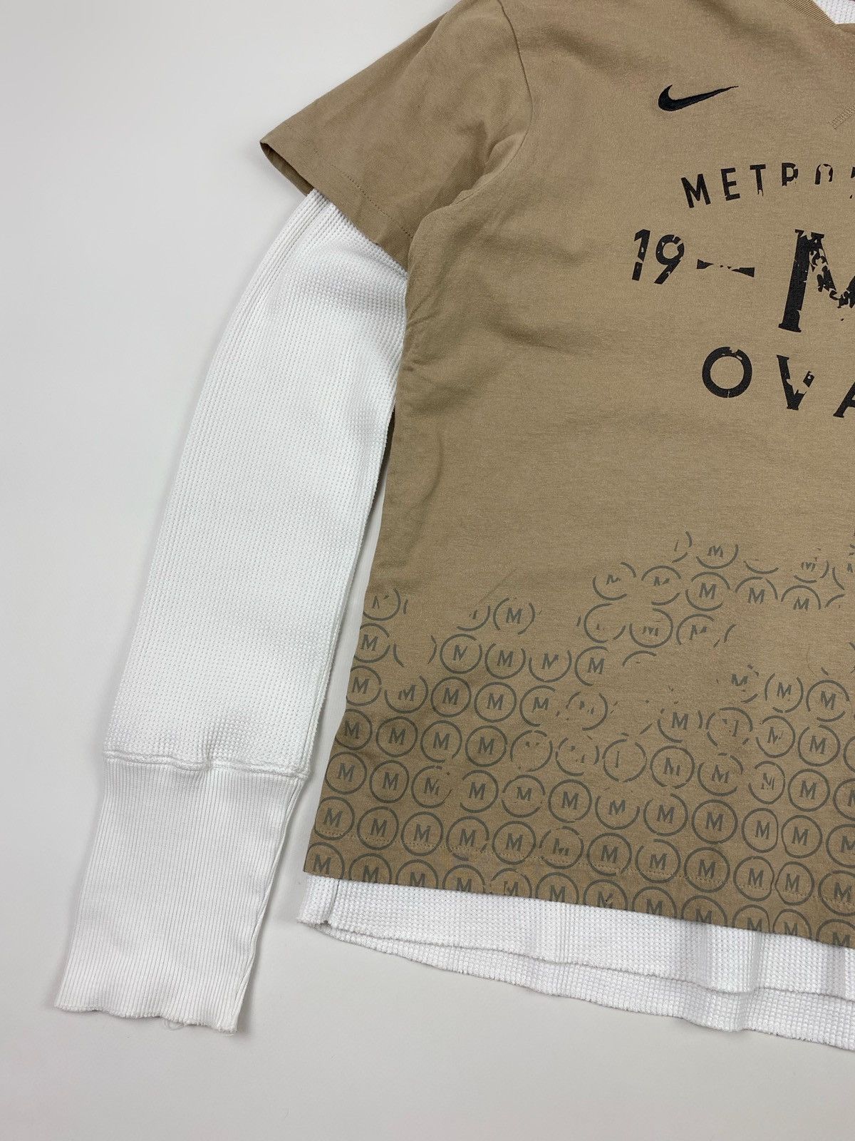 Nike × Vintage 00’s Vintage Nike Layered Metropolitan Oval L/S T-Shirt Size US L / EU 52-54 / 3 - 3 Thumbnail