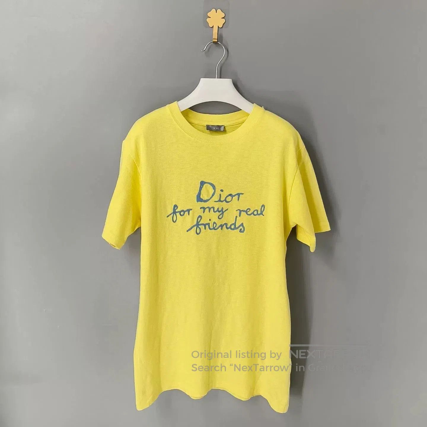 Dior dior ss25 yellow embroidered short sleeve t-shirt. Size XS / US 0-2 / IT 36-38 - 1 Thumbnail