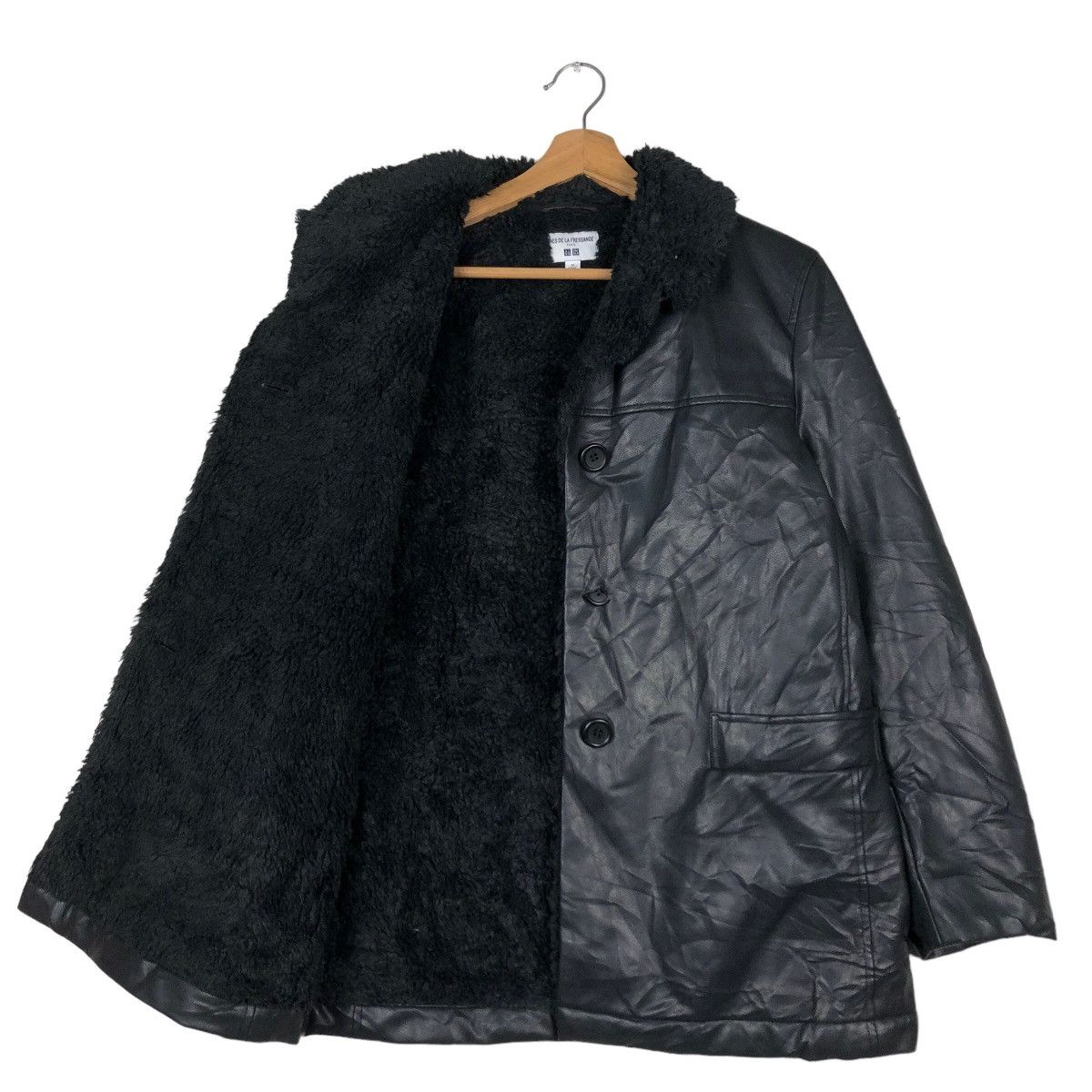 Japanese Brand 🔥Vtg Leather Jacket Biker Shearling Ines De La Fressange Size US M / EU 48-50 / 2 - 11 Thumbnail