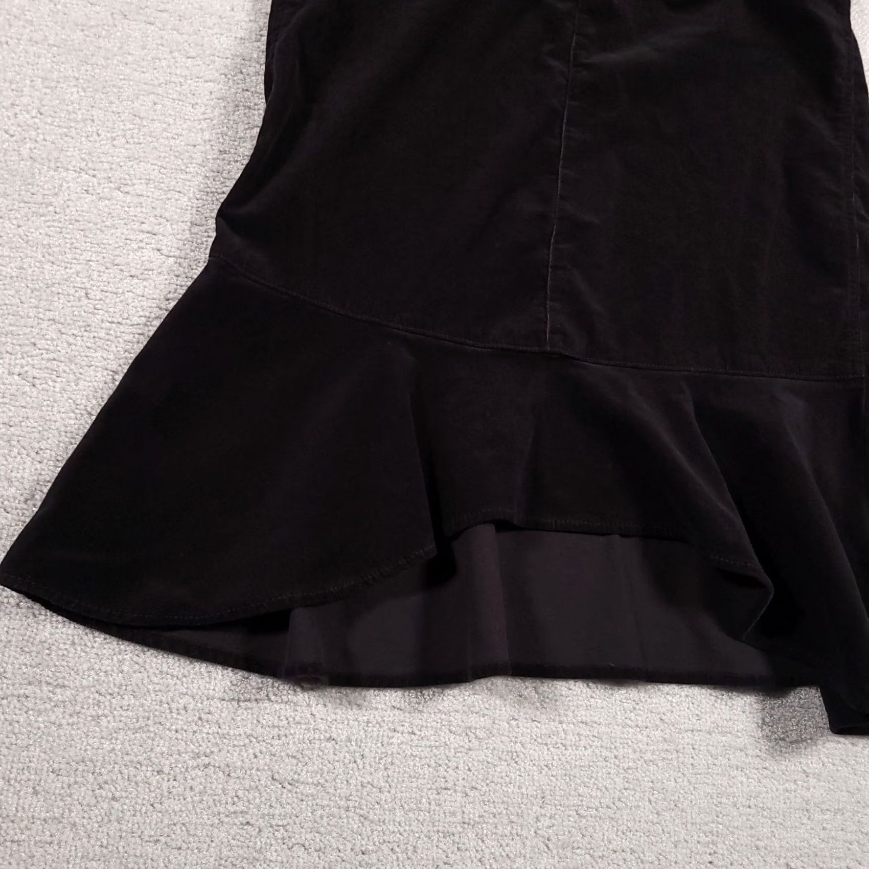 Lee Lee Copper Stretch Corduroy Midi Skirt Women's 9 Black Pockets High-Low Flare, 9, Corduroy, Midi, Black, Lee, Skirt, Women Size 30" / US 8 / IT 44 - 5 Thumbnail