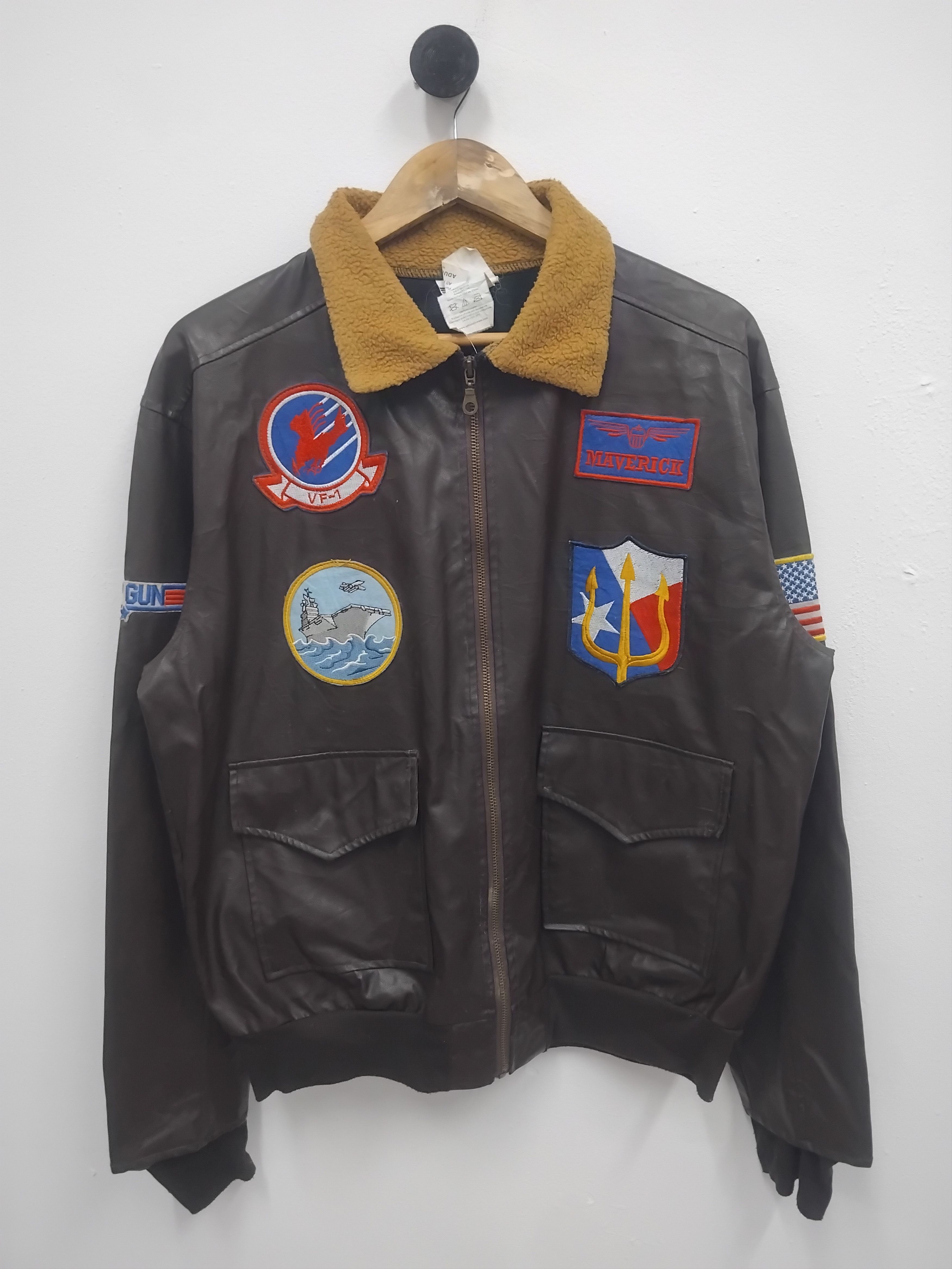 Japanese Brand 💥Top Gun paramount picture brown colour jacket Size US M / EU 48-50 / 2 - 1 Thumbnail
