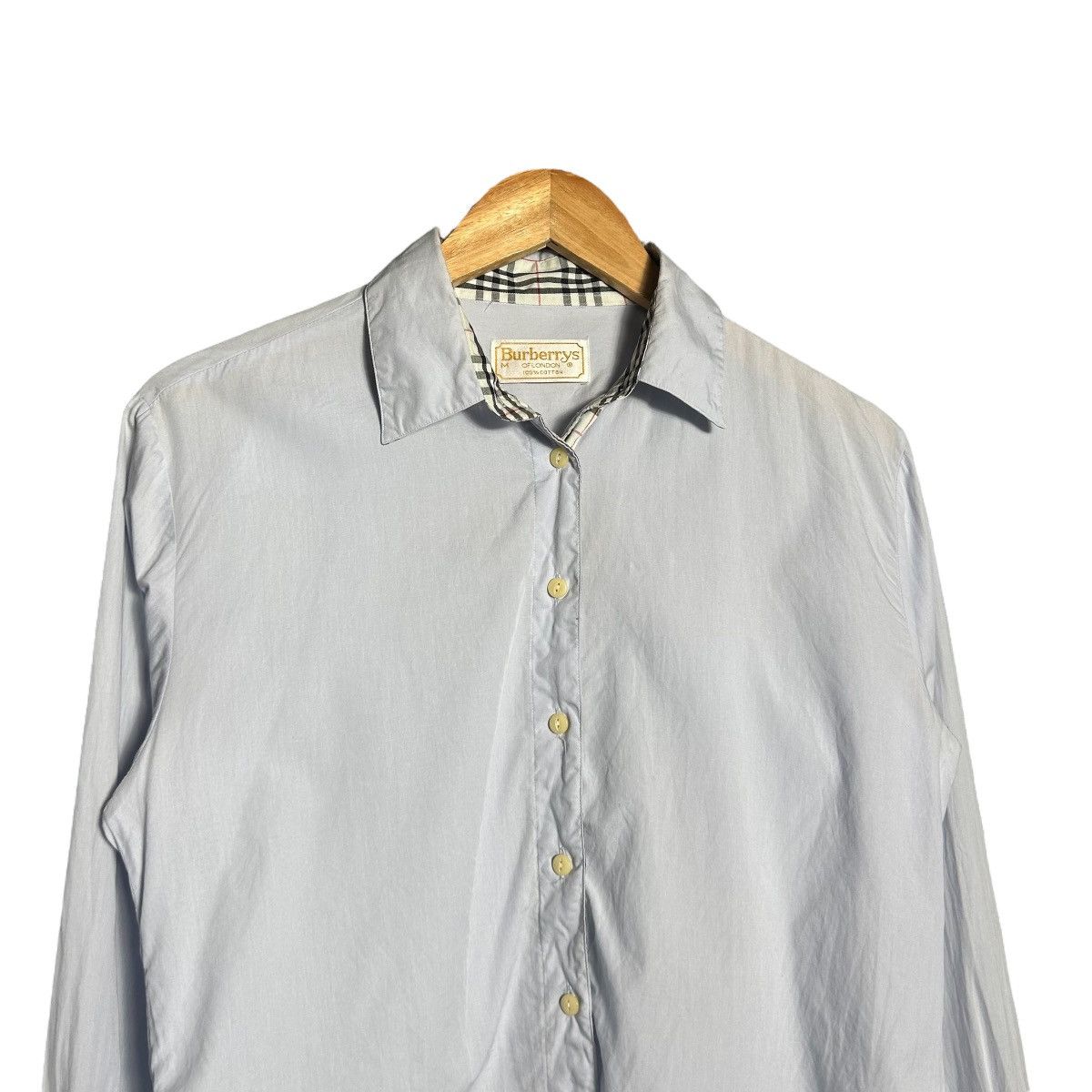 Burberry × Vintage Vintage Burberrys Button Up Shirt Size M / US 6-8 / IT 42-44 - 3 Thumbnail