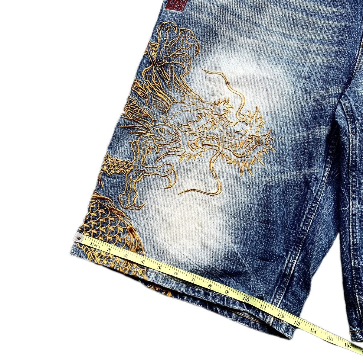 Japanese Brand × Kamakura ❌SOLD OUT❌ KARAKURI TAMASHI Sukajan Embroidery Dragon Pants. Size US 38 / EU 54 - 11 Thumbnail