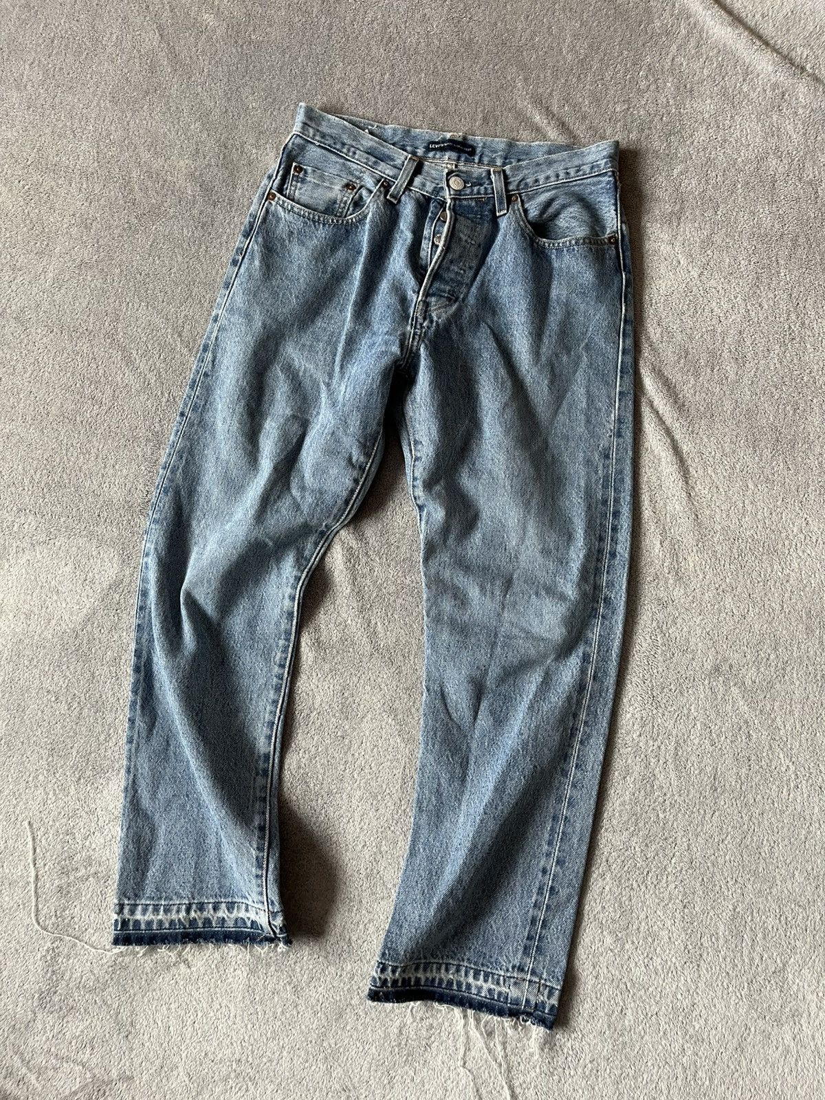 Levi's Made & Crafted Very Rare Levi’s Custom Big E 501 Farmer Collab Selvedge d Size US 28 / EU 44 - 5 Thumbnail