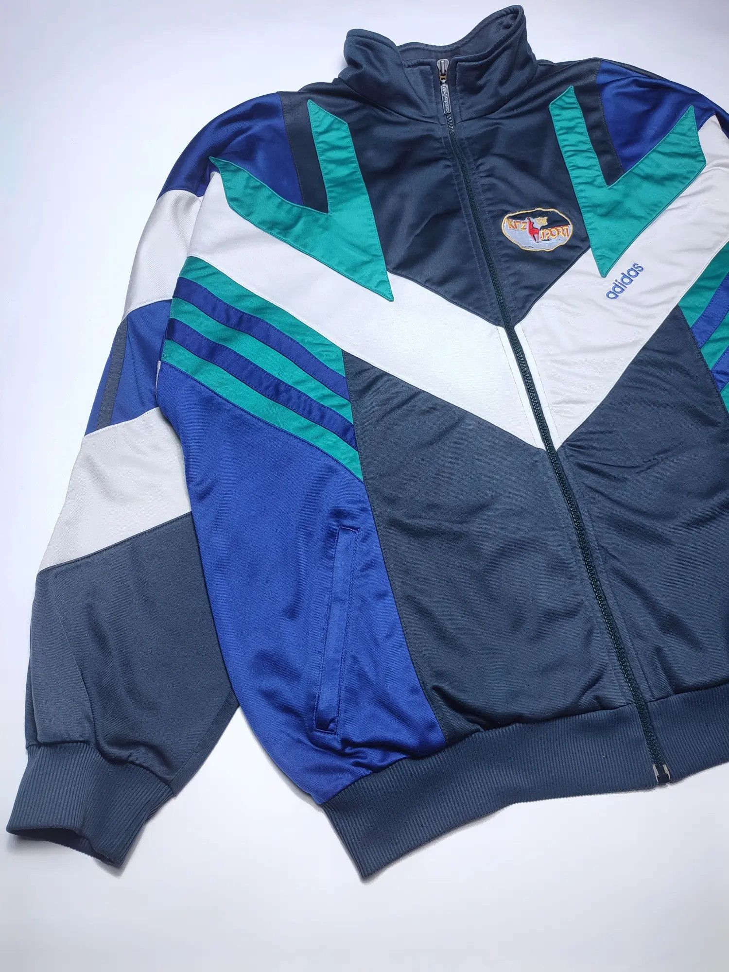 Adidas Adidas 90s Vintage Retro Zip Track Jacket Size US XL / EU 56 / 4 - 9 Thumbnail