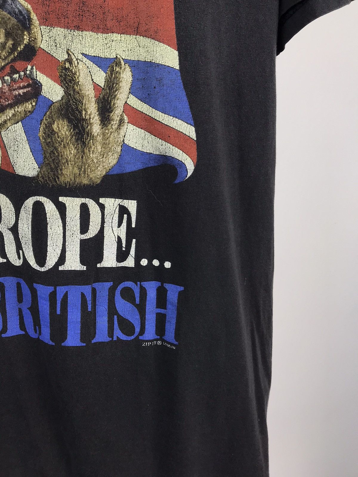 Vintage Vintage England Bulldog Faded Big Logo Tee No Sureender Size US XL / EU 56 / 4 - 3 Thumbnail