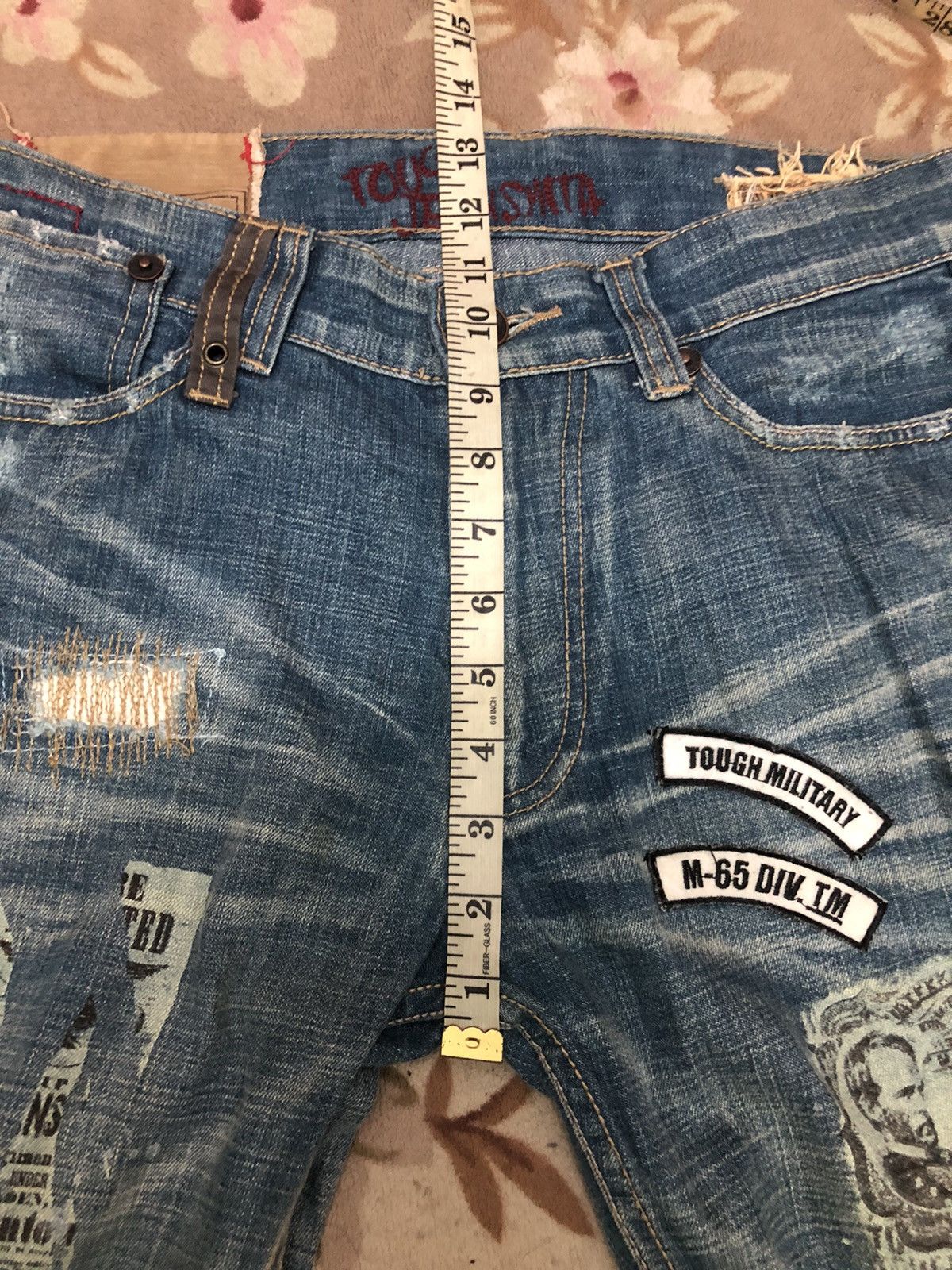 If Six Was Nine Distressed denim punk Japanese very rare Size US 33 - 14 Thumbnail