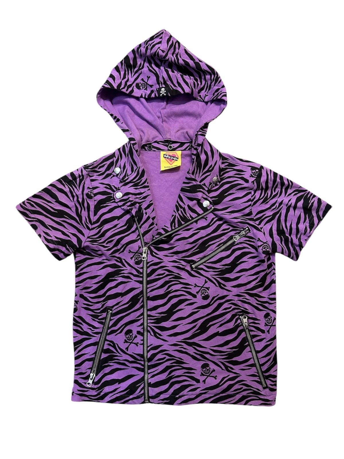 20471120 2000s Super Lovers - Double Collar Zipper Shirt With Hoodie Size US S / EU 44-46 / 1 - 1 Thumbnail