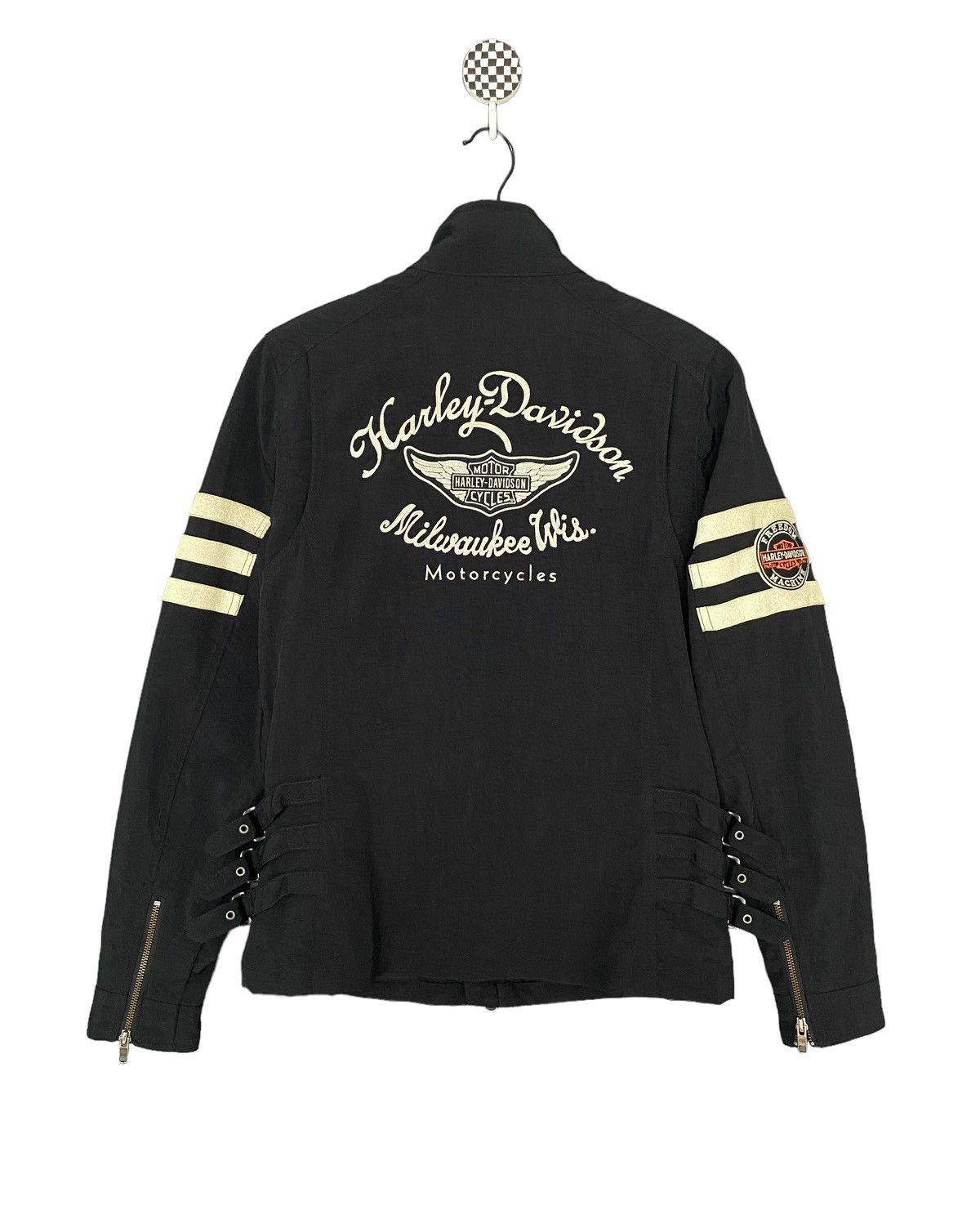 Harley Davidson × Vintage Vintage Brand Harley Davidson Bikers Jacket 2000s Size US S / EU 44-46 / 1 - 1 Thumbnail