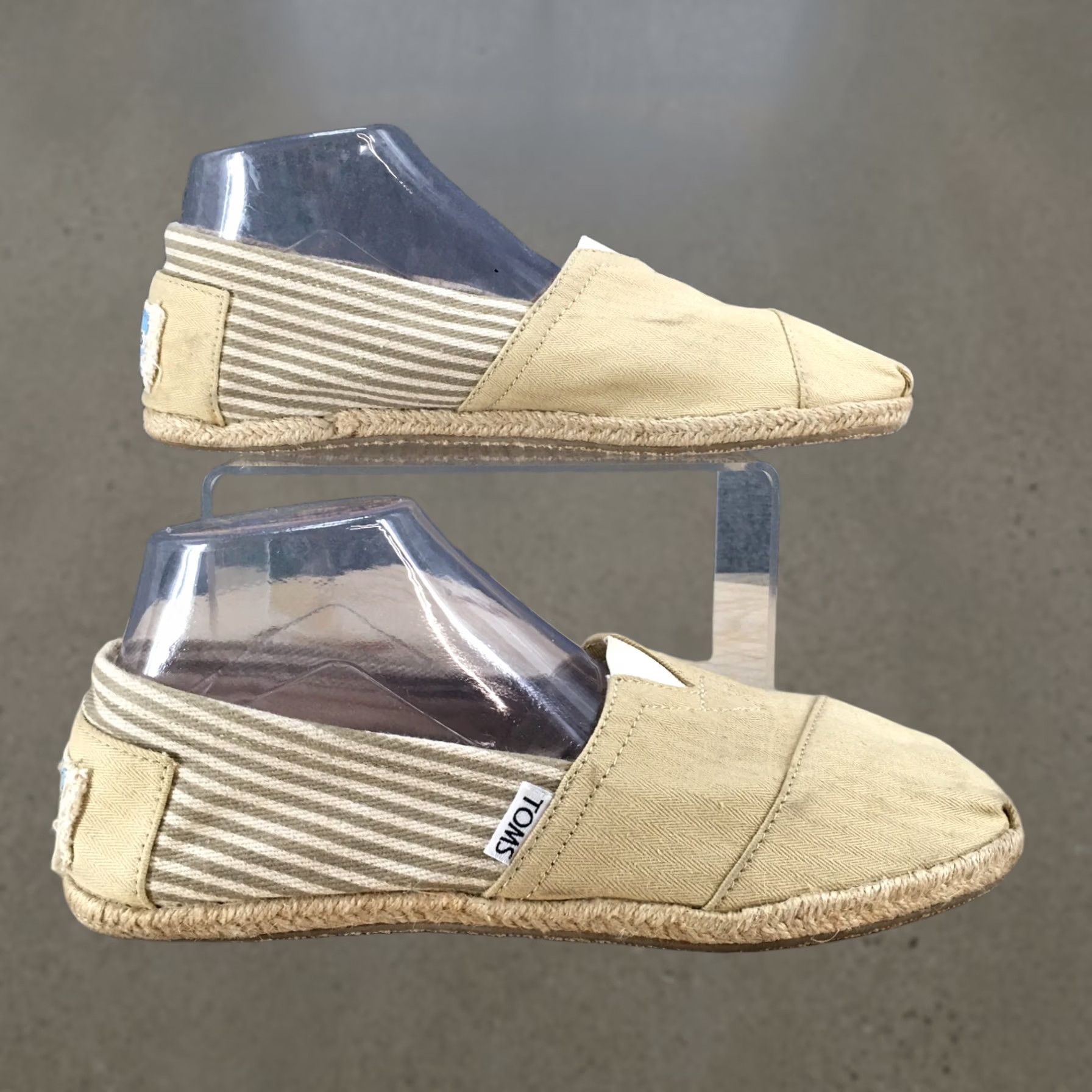 Toms TOMS Shoes Mens 8.5 Alpargata Rope Loafers Beige Canvas Casual Comfort Low Top Size M / US 6-8 / IT 42-44 - 1 Thumbnail