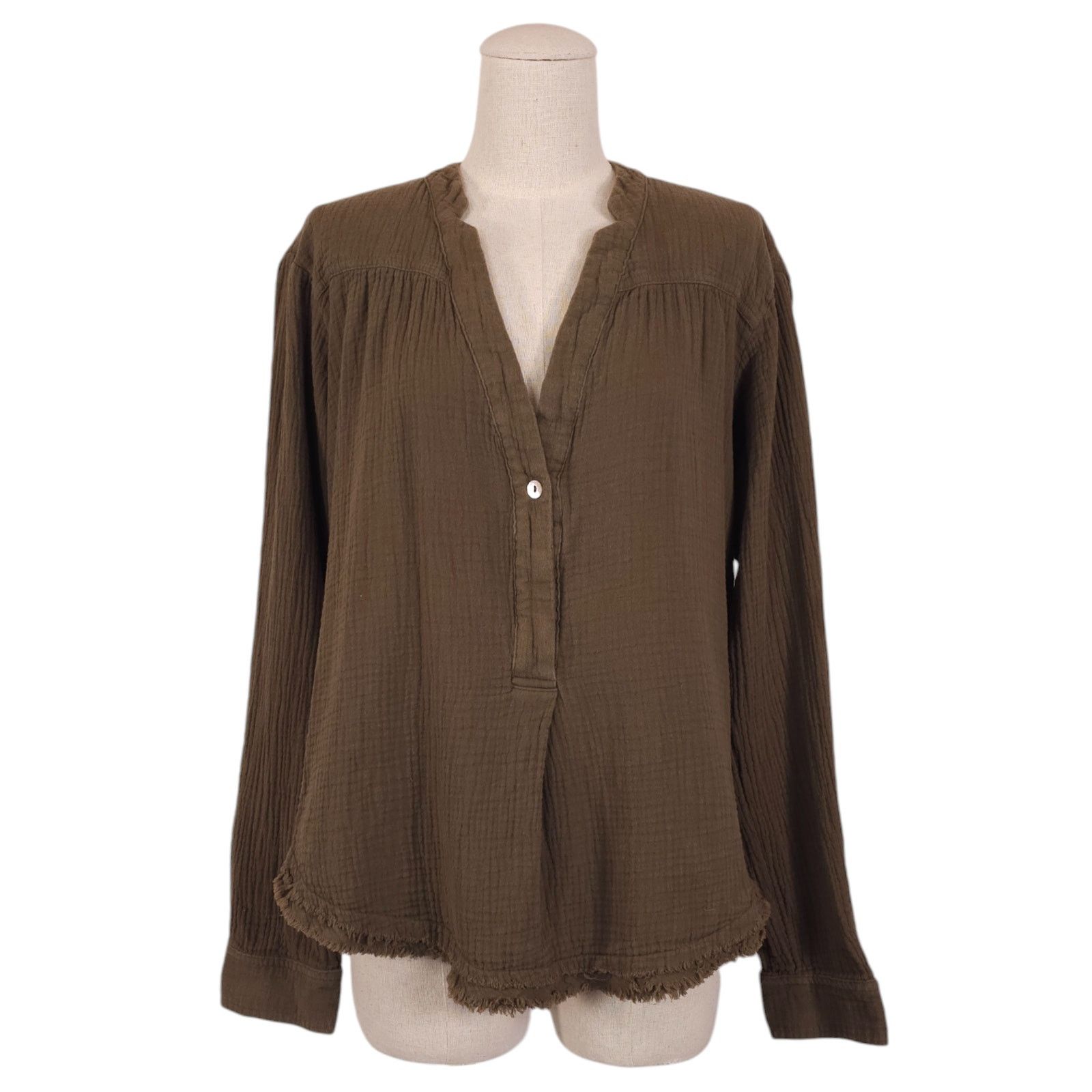 Free People Free People Changing Horizons Pullover Olive Green Sz Small Size S / US 4 / IT 40 - 1 Thumbnail