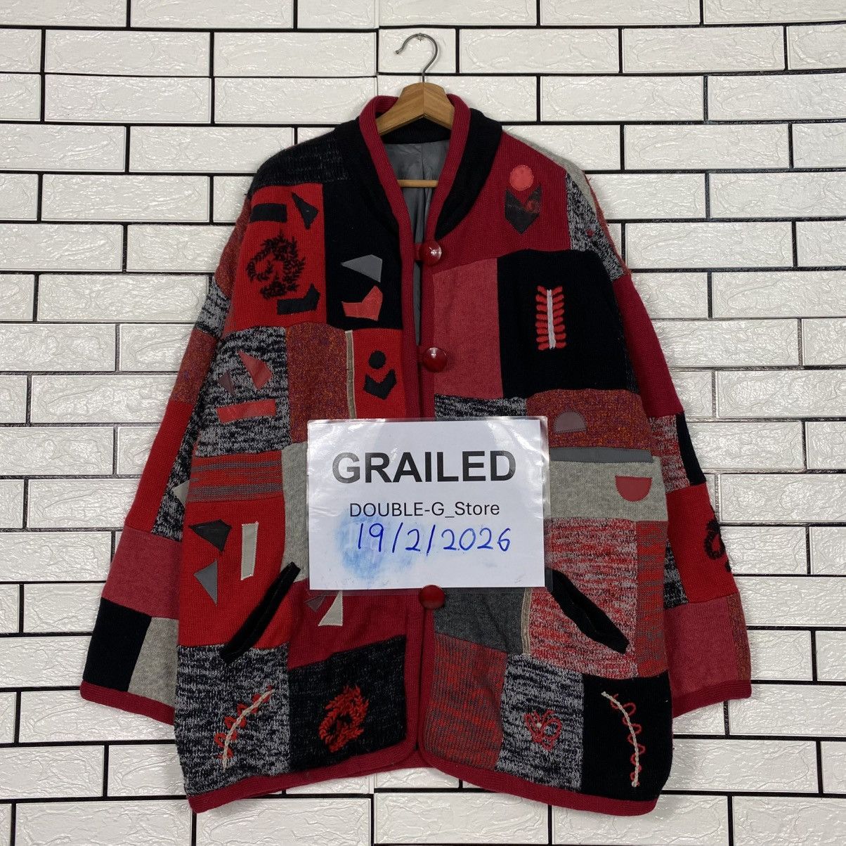 Japanese Brand Vintage Indigo Overcoat Jacket Patchwork Jacket Issey Miyake Size US M / EU 48-50 / 2 - 1 Thumbnail