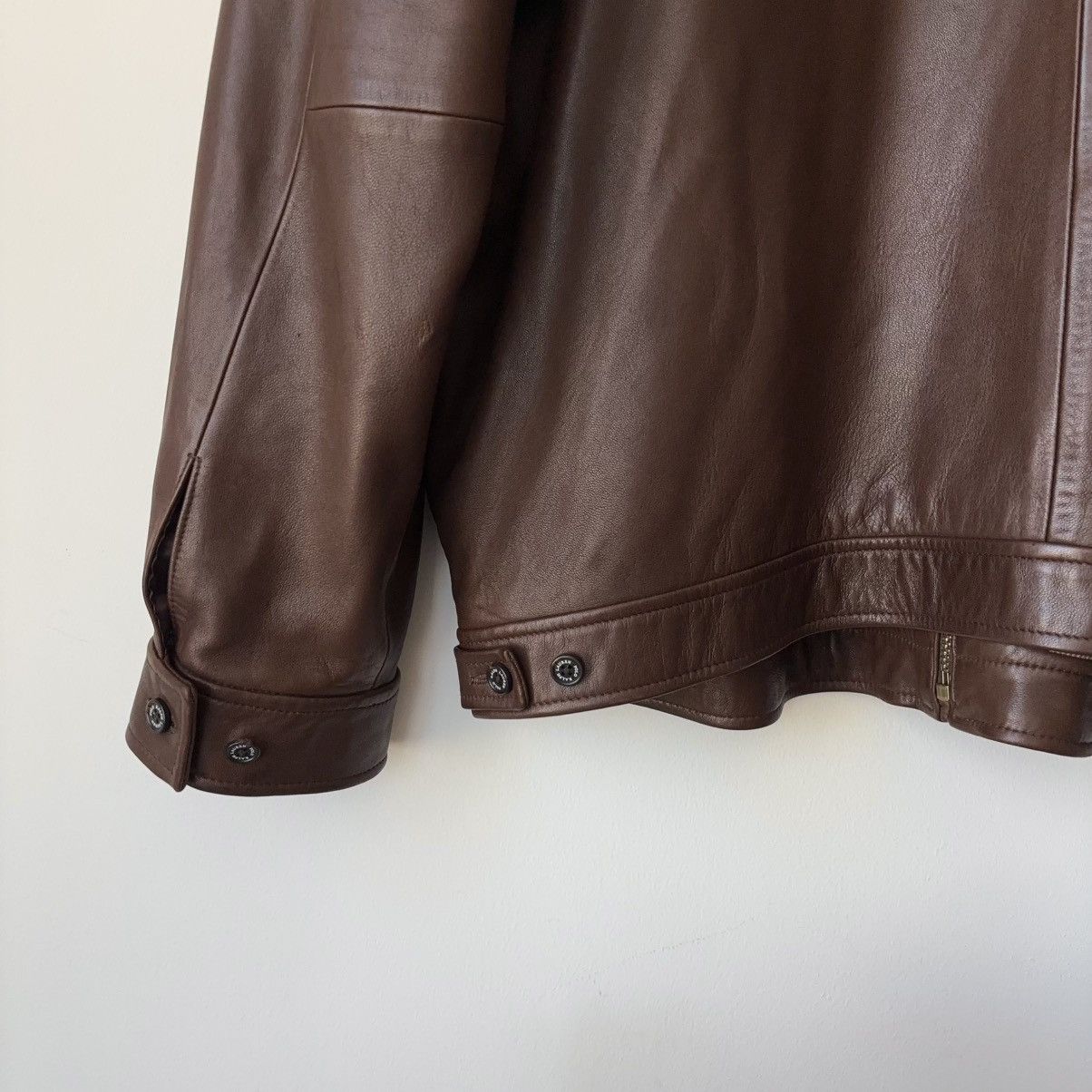 Polo Ralph Lauren Vintage 100% Leather Jacket Brown Buttery Soft Lamb Size US XXL / EU 58 / 5 - 9 Thumbnail