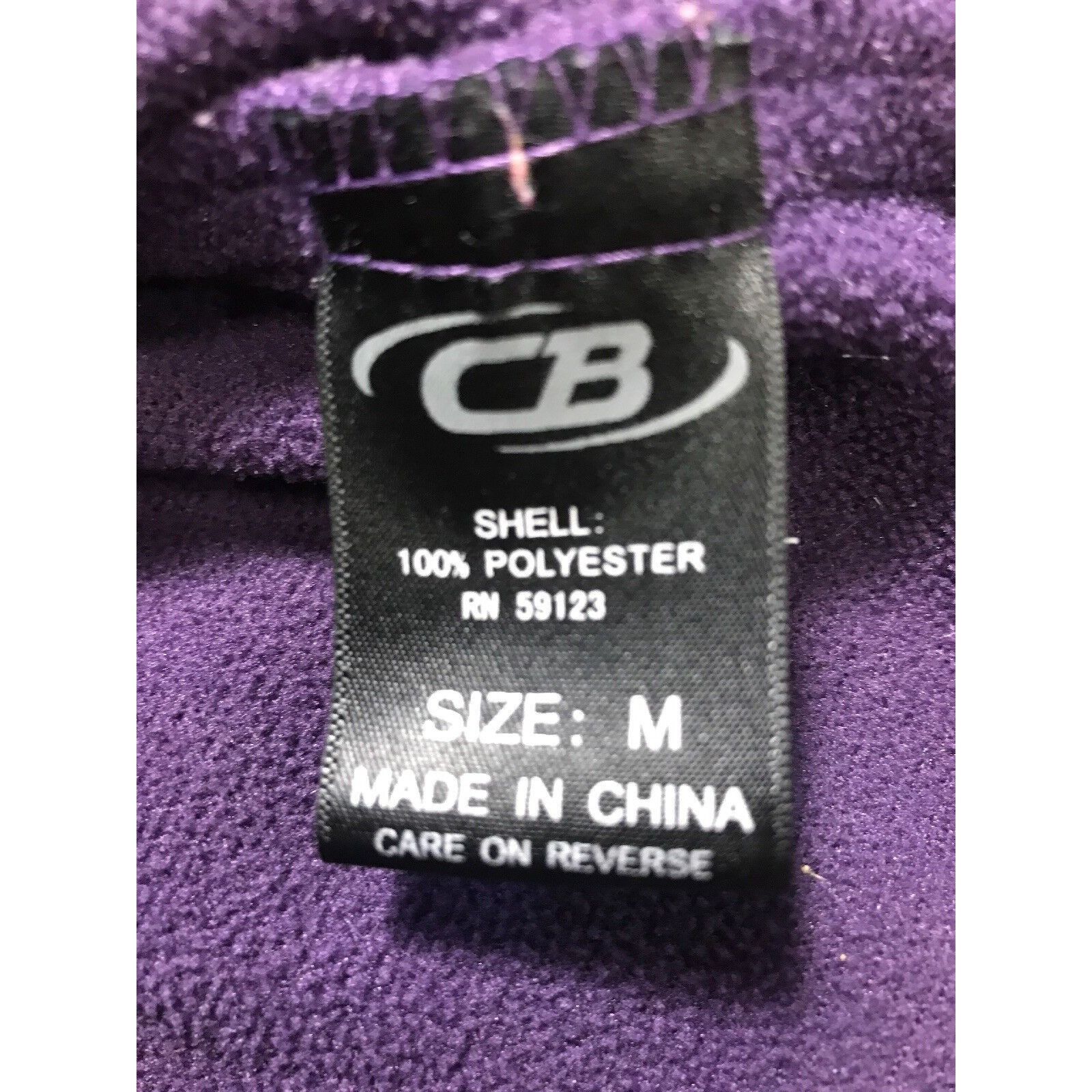 CB Sports CB Sport Woman's Purple Outerwear Fleece Full Zipper Jacket Size M / US 6-8 / IT 42-44 - 6 Thumbnail