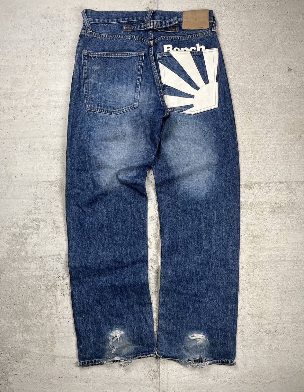 Bench Vintage Bench Baggy Buckle Back Heelbite Rap Jeans Size US 30 / EU 46 - 2 Thumbnail