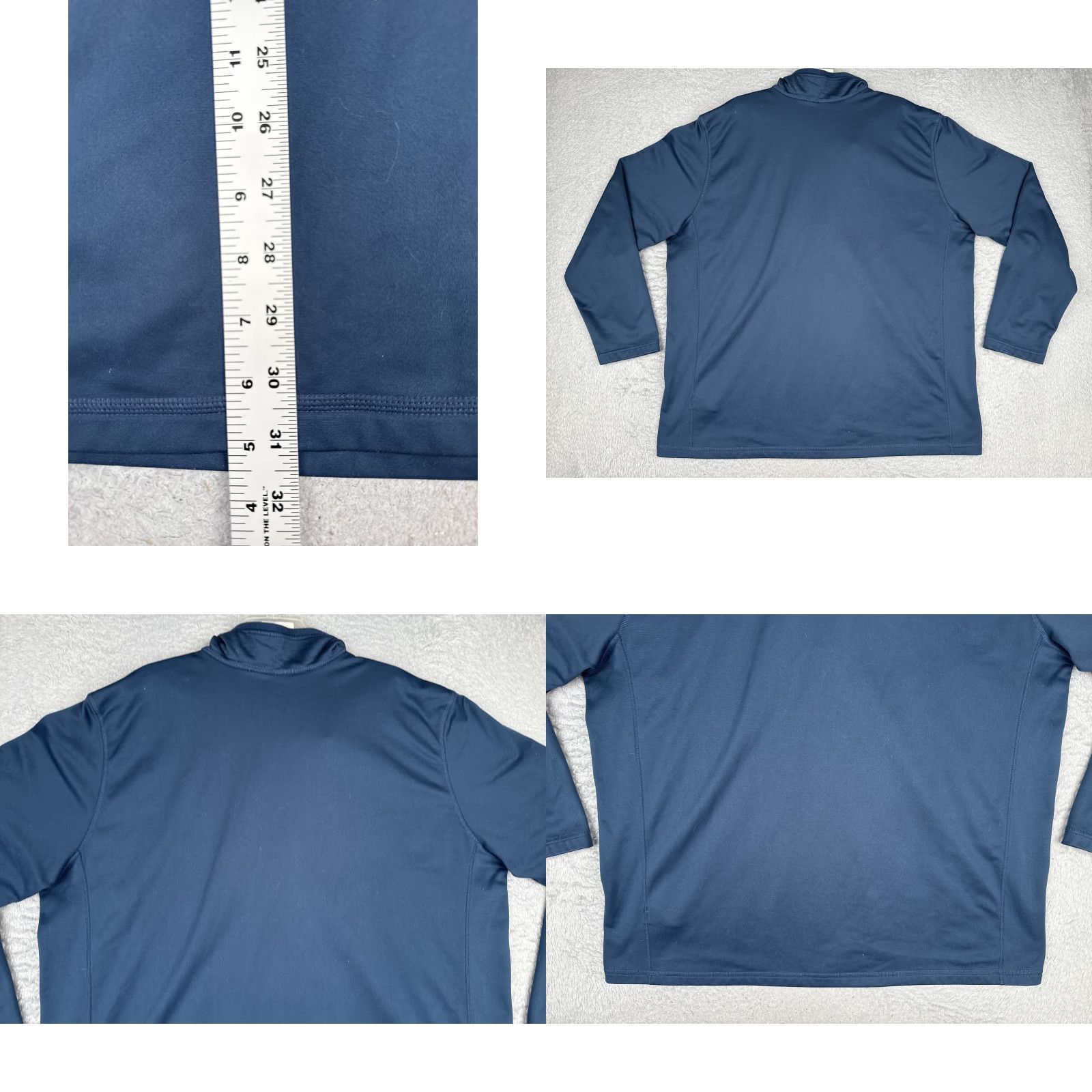 The North Face The North Face Sweatshirt Men 3XL Blue 1/4 Zip Mock Neck Logo Pullover Polyester Sweatshirt Size US XXL / EU 58 / 5 - 9 Thumbnail