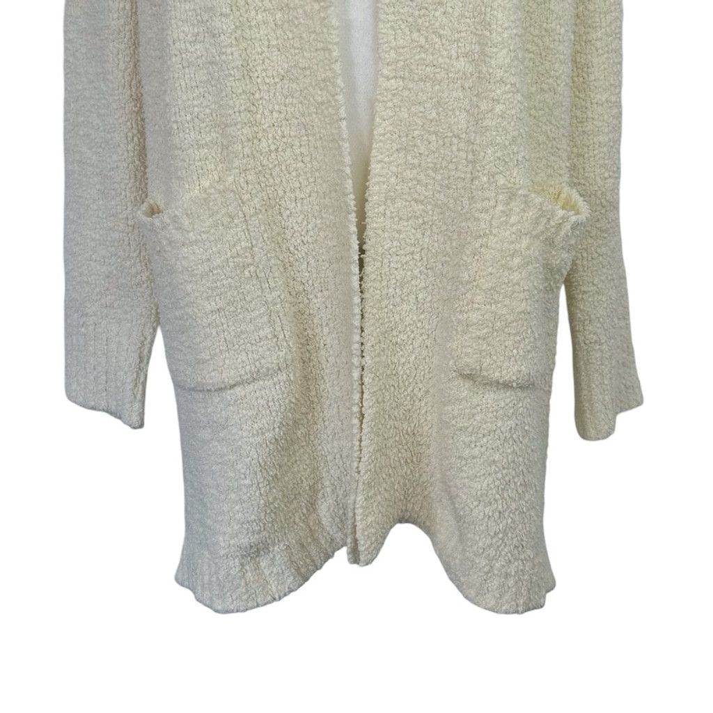 SKIMS SKIMS Women Cream/Yellow Sherpa Cardigan Sweater Coat L/XL Size XL / US 12-14 / IT 48-50 - 3 Thumbnail