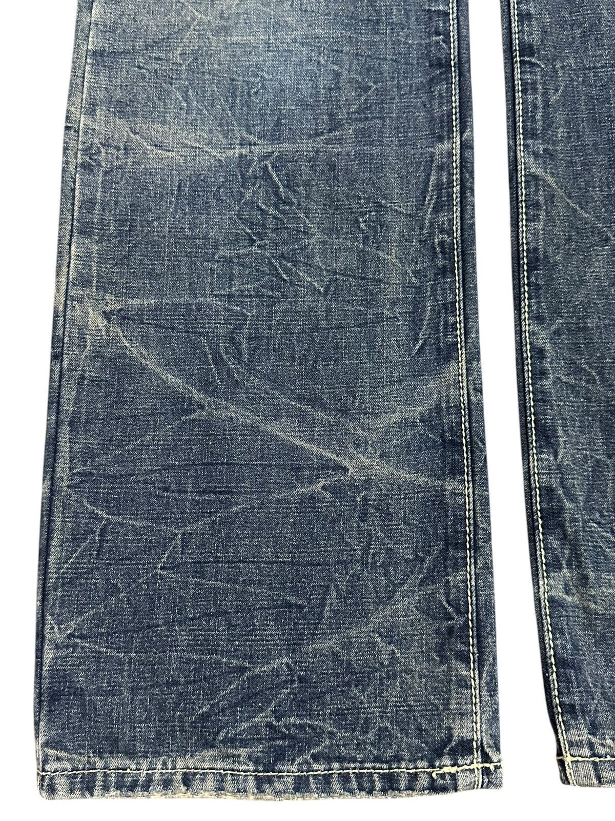 Japanese Brand Vintage Japanese Brand Blue Thunder Wash Distress Jeans Size US 32 / EU 48 - 7 Thumbnail