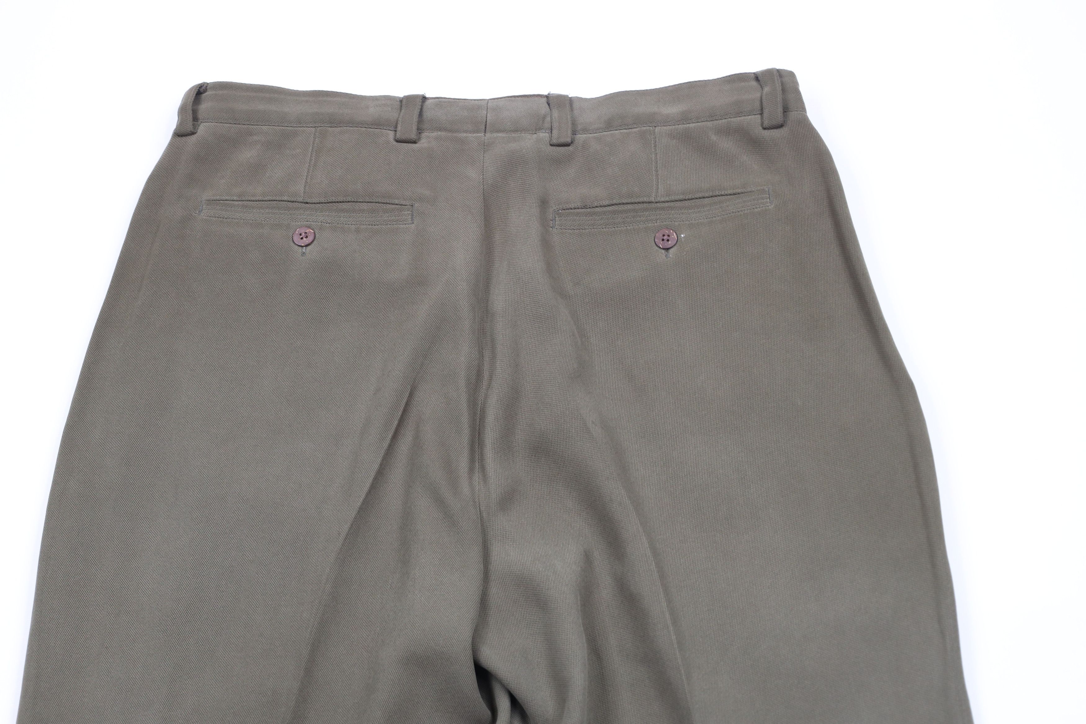 Tommy Bahama Vintage 90s Tommy Bahama Pleated Wide Leg Chino Pants Green Size US 36 / EU 52 - 10 Thumbnail