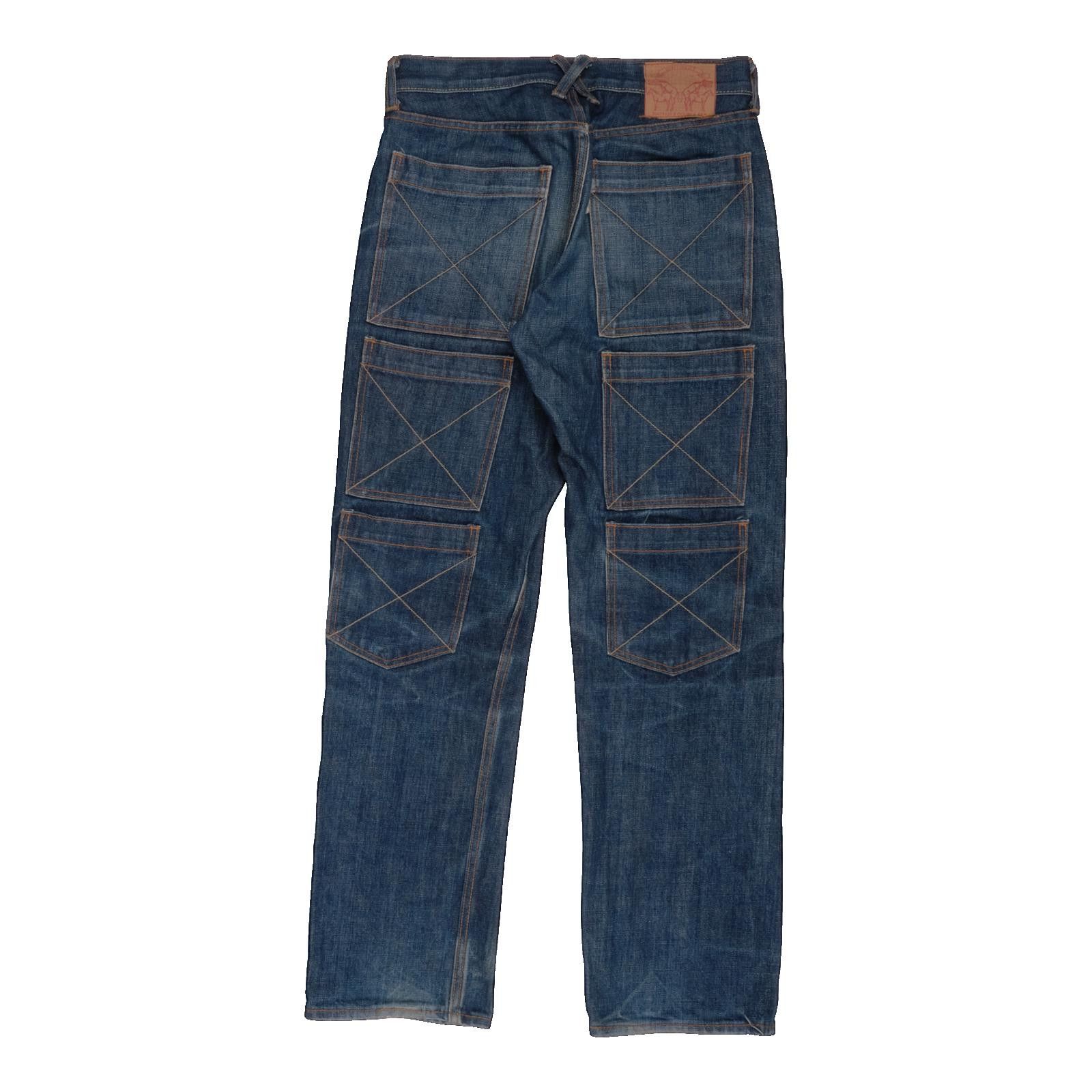 20471120 20471120 "Double Sex" AW97 6 Pocket Jeans Size 32" / US 10 / IT 46 - 2 Thumbnail