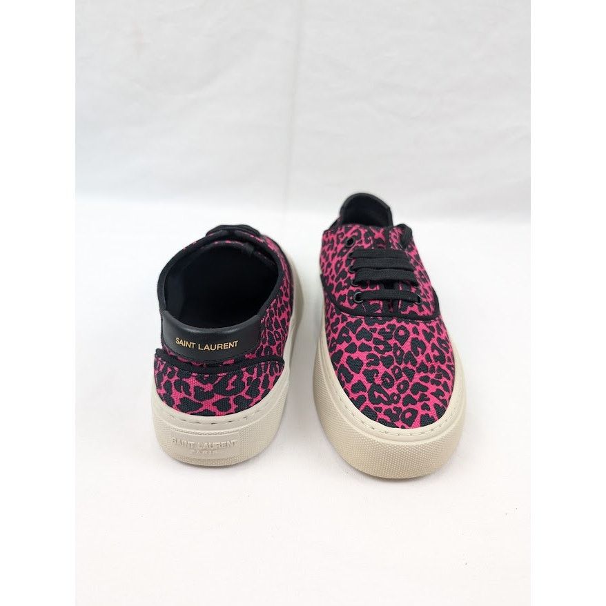 Saint Laurent Paris o1rshd1 Women's Venice Low Top SL Sneakers in Fuxia Nero Size US 10 / IT 40 - 18 Thumbnail