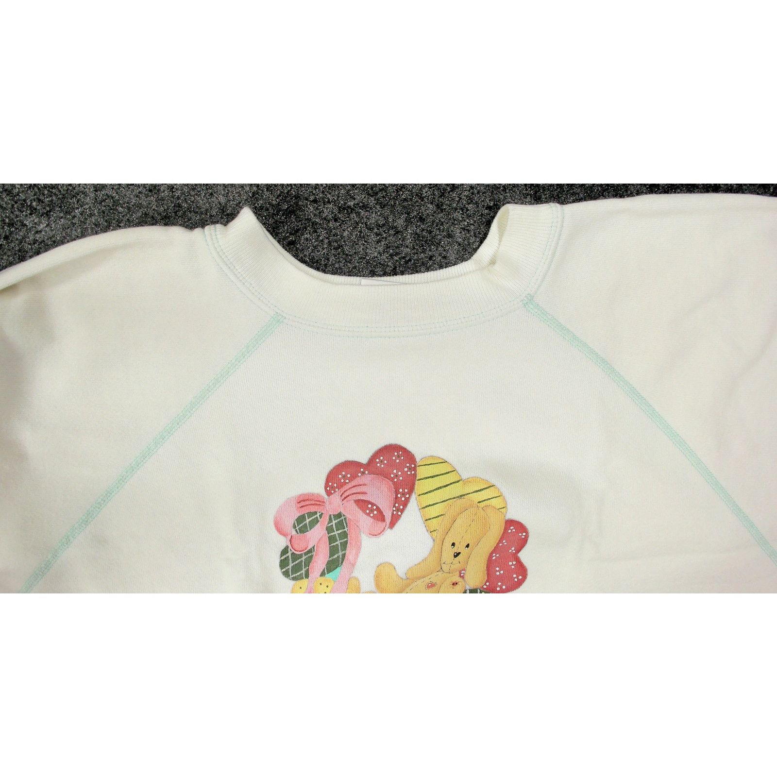 Hanes Vintage 90s Hanes Her Way Boxy Teddy Bear Sweatshirt XL Size XL / US 12-14 / IT 48-50 - 10 Thumbnail