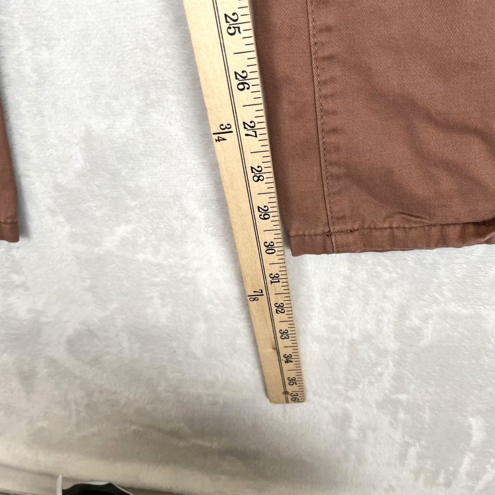 Cotton On Cotton On Pants Womens 4 Brown Twill Chino Straight Leg Relaxed Casual Size 27" / US 4 / IT 40 - 2 Thumbnail