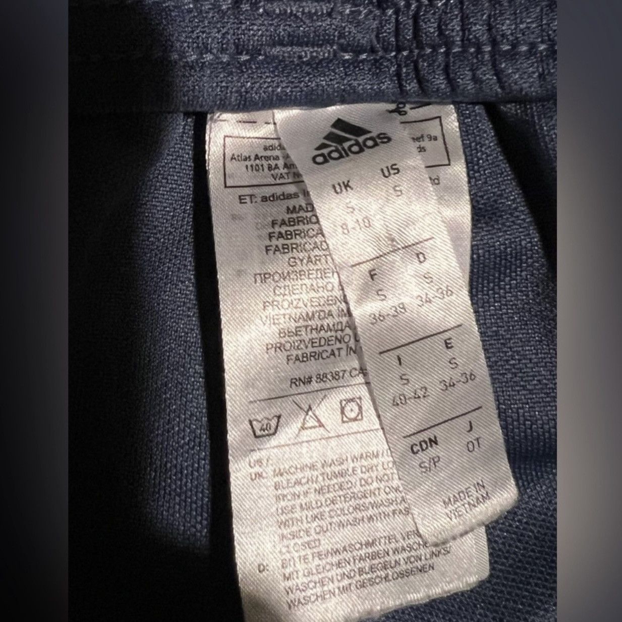 Adidas adidas trio track pant joggers in muted navy blue small nike Size 28" / US 6 / IT 42 - 7 Thumbnail