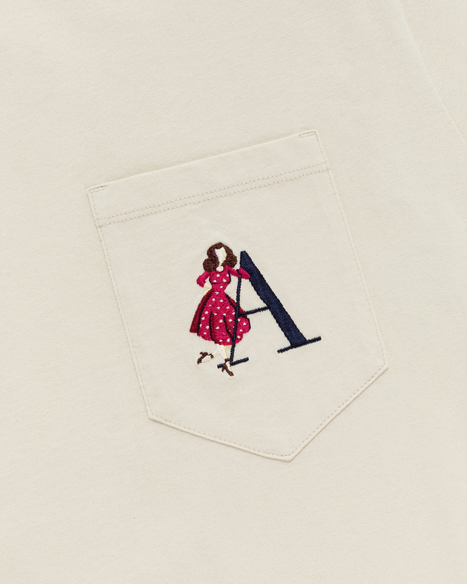 Aime Leon Dore Embroidered A Pocket Tee Size US L / EU 52-54 / 3 - 1 Thumbnail