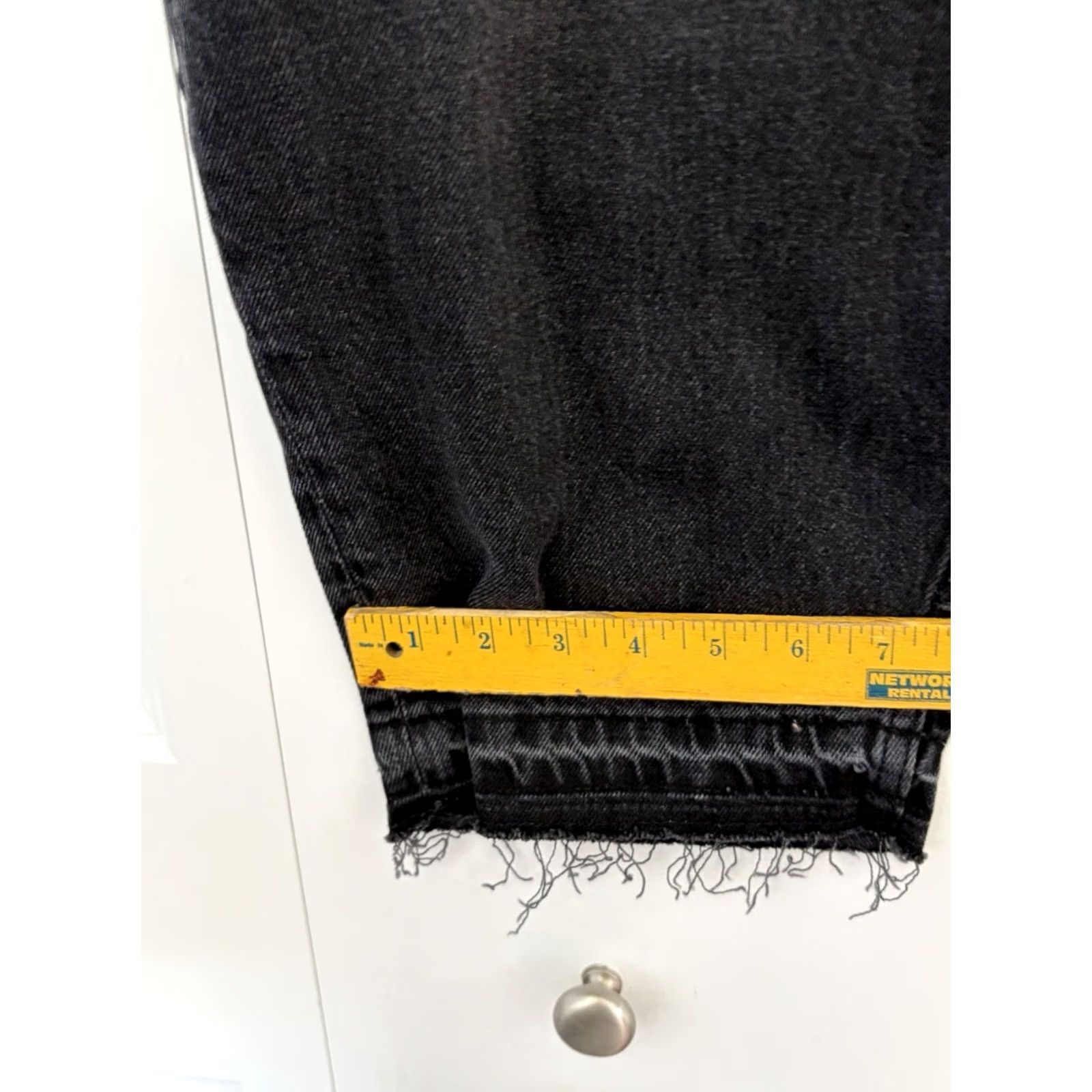 Old Navy NWT Old Navy Black Women's Size 24 High Rise Slouchy Taper Ankle Jeans Size 32" / US 10 / IT 46 - 6 Thumbnail