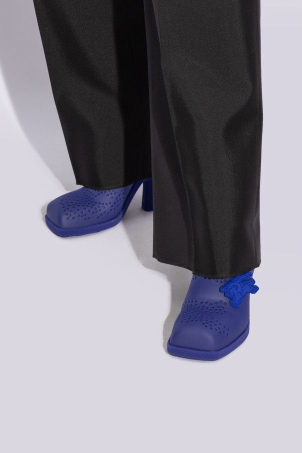 Burberry o1w1db10125 Rubber Highland Mules in Blue Size US 5 / IT 35 - 2 Thumbnail
