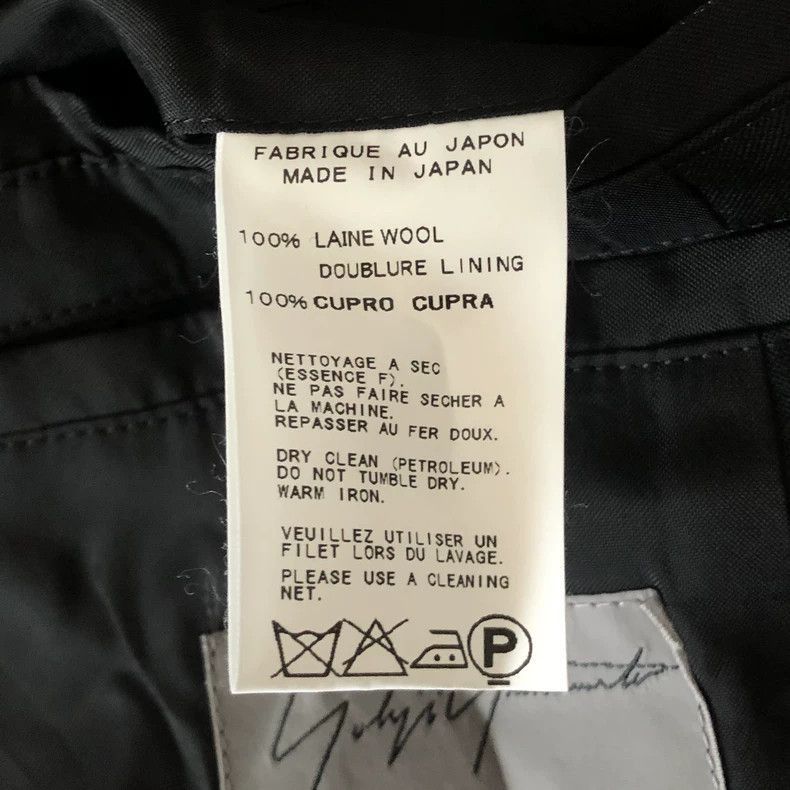 Yohji Yamamoto Yohji Yamamoto Yohji Yamamoto Black Double Design Suit Jac Size US L / EU 52-54 / 3 - 5 Thumbnail