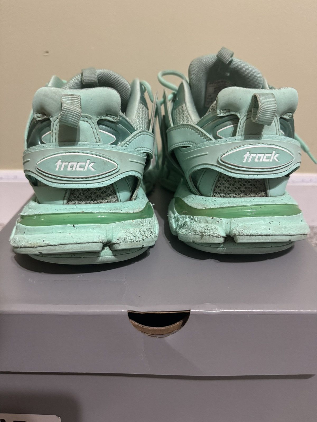 Balenciaga Balenciaga track ‘Recycled mint’ with box Size US 9 / EU 42 - 2 Thumbnail
