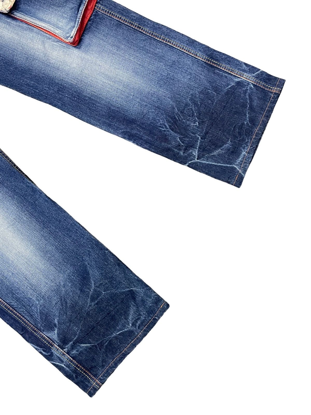 Eternal × Hysteric Glamour Vintage Eternal Japan Boro Cargo Denim With Leather Belted Size US 36 / EU 52 - 9 Thumbnail