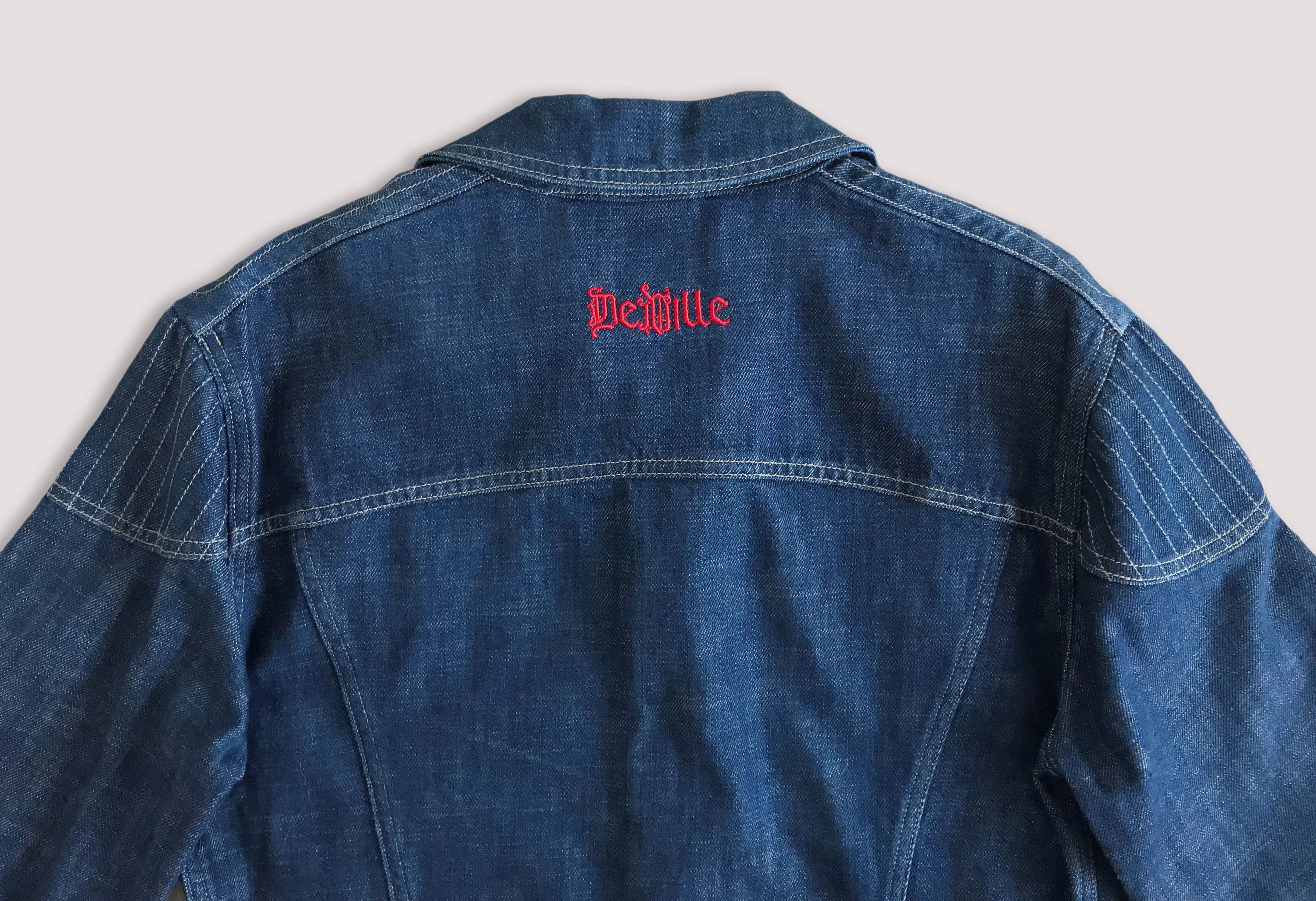 Versace Jeans Couture Vintage 90s Y2K VERSACE DeVILLE Denim Jacket Boxy Fit Unisex Size US M / EU 48-50 / 2 - 4 Thumbnail