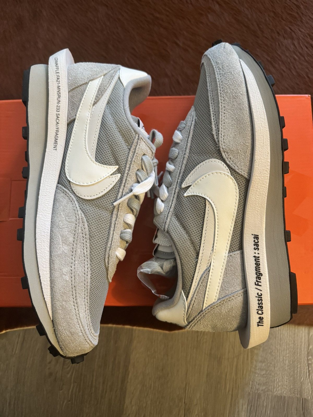 Fragment Design × Nike × Sacai Fragment Design x Sacai x Nike LDWaffle SF Grey Size US 10 / EU 43 - 1 Thumbnail